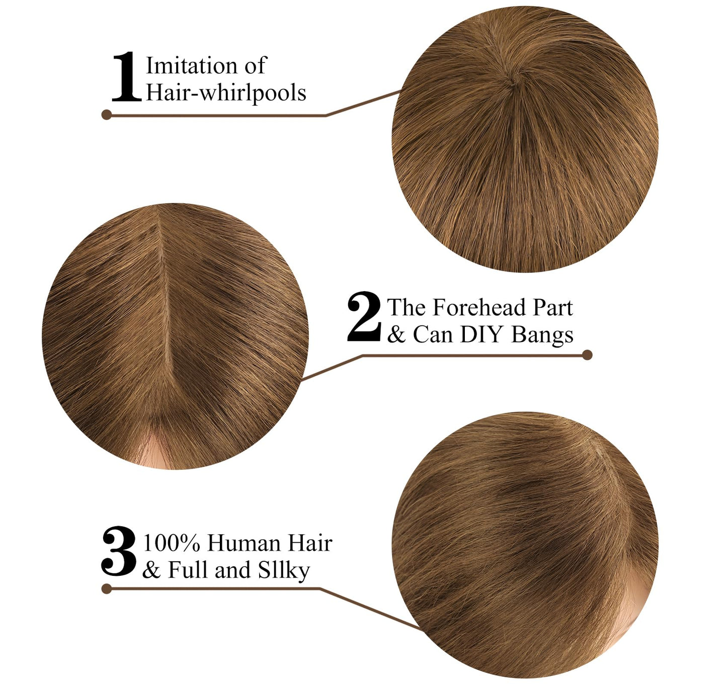 Mannequin Head with 100% Real Human Hair, Beauty Star 18" Gold Brown Hair Art Manikin Cosmetology Head, Doll Manican Head to Practice Hair Styles, Hairdressing Training Head and Stlyist Suppliew