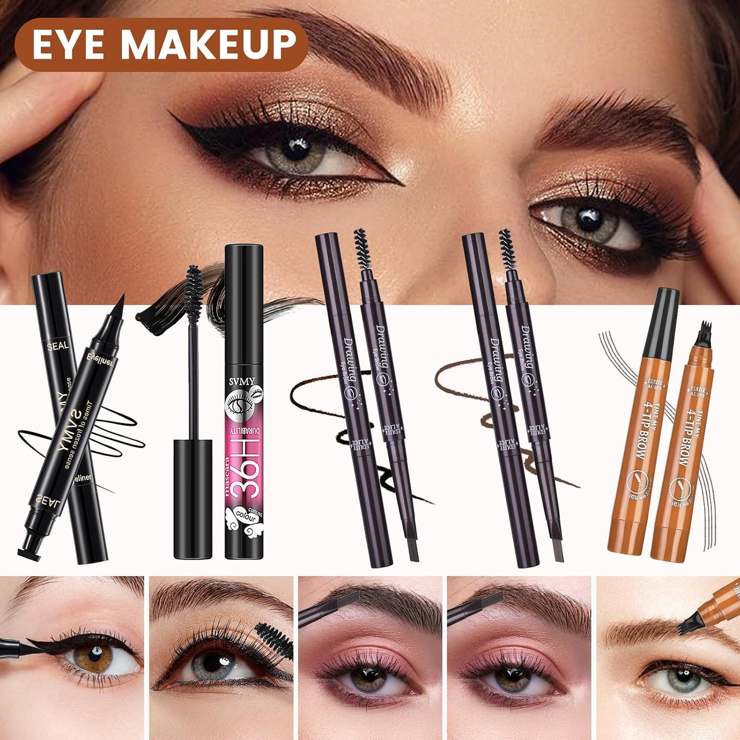 Makeup Kit for Women - All-in-One Essential Set with Foundation, Eyeshadow Palette, Lipstick & Brushes | Perfect Gift Bundle