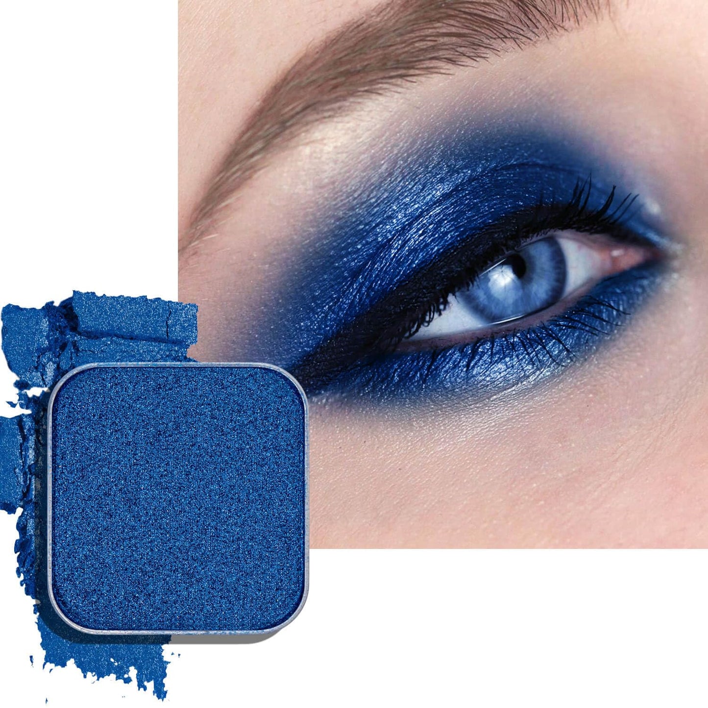 Chameleon Chrome Eyeshadow - Duochrome Lavender & Blue Reflects | Iridescent Metallic Shimmer, Bouncy Texture