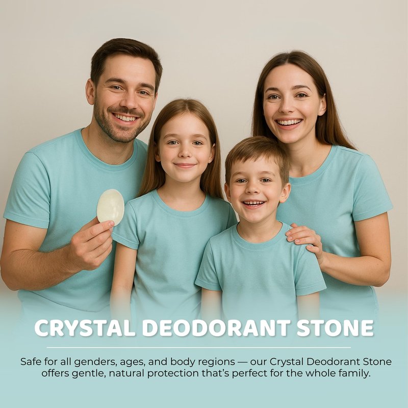 Thai Deodorant Stone Crystal Stone in Basket