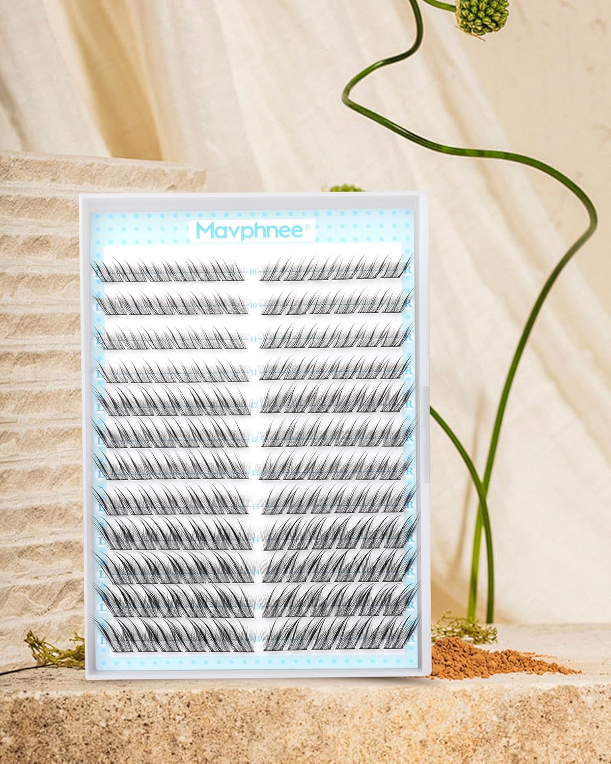 Fox Eye Lash Clusters - J-Curly Individual Eyelash Extensions | 144 Pcs, 10-15MM Wispy Cat Eye Design