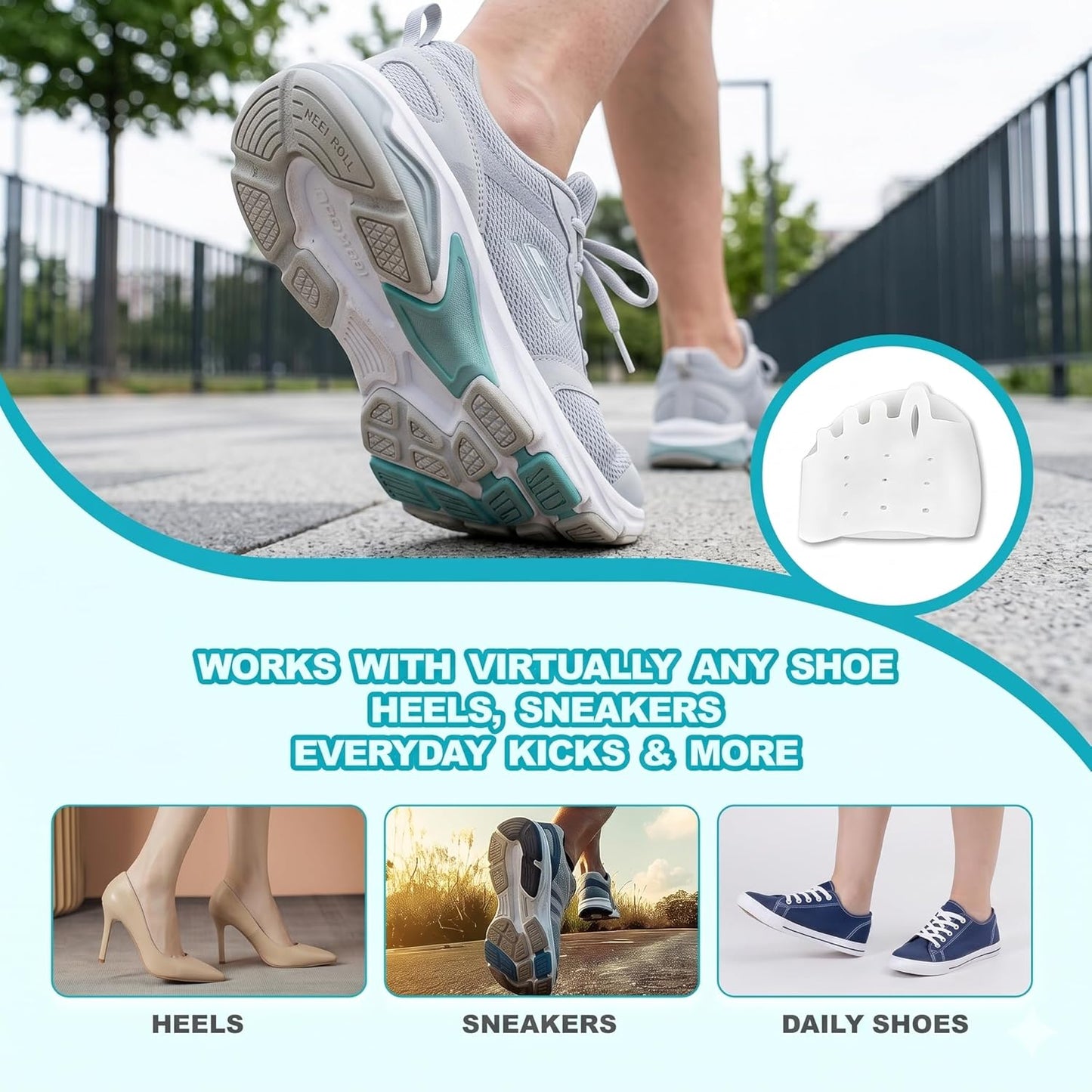 Silicone Toe Separators for Bunion Relief - Ultra Soft All-Day Comfort Spacers for Yoga & Running | 4 Sets