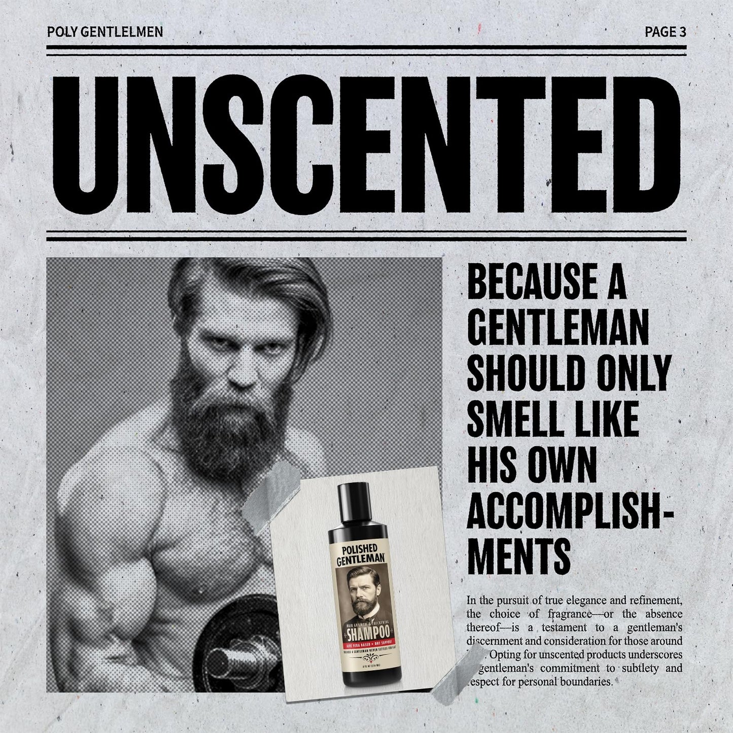 Polished Gentleman Hair Growth and Thickening Shampoo 8 oz