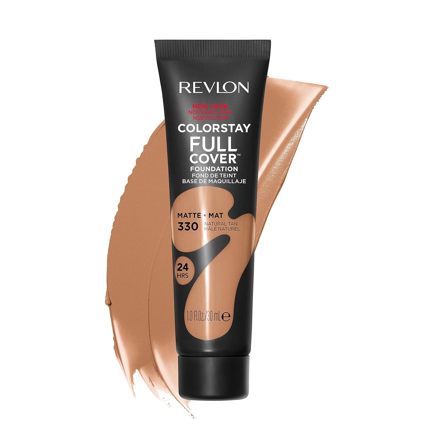 Revlon ColorStay Full Cover Matte Foundation - Heat & Sweat Resistant, Almond (405), 1.0 oz