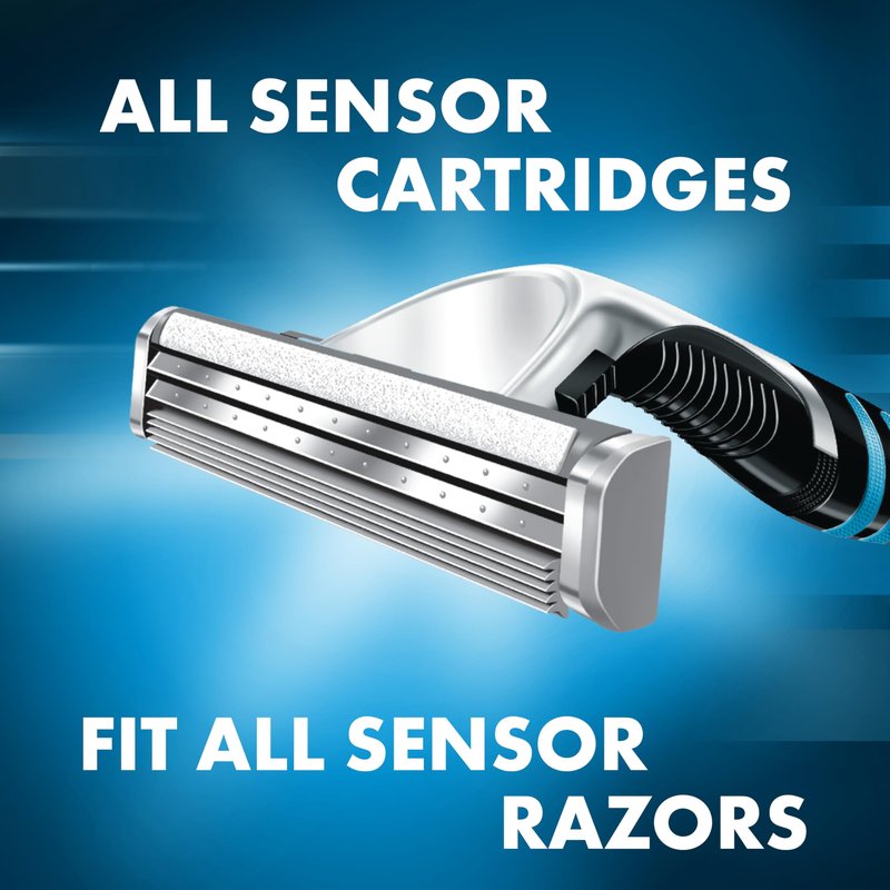 Gillette Sensor Excel Men's Razor Blade Refills, 10 Count