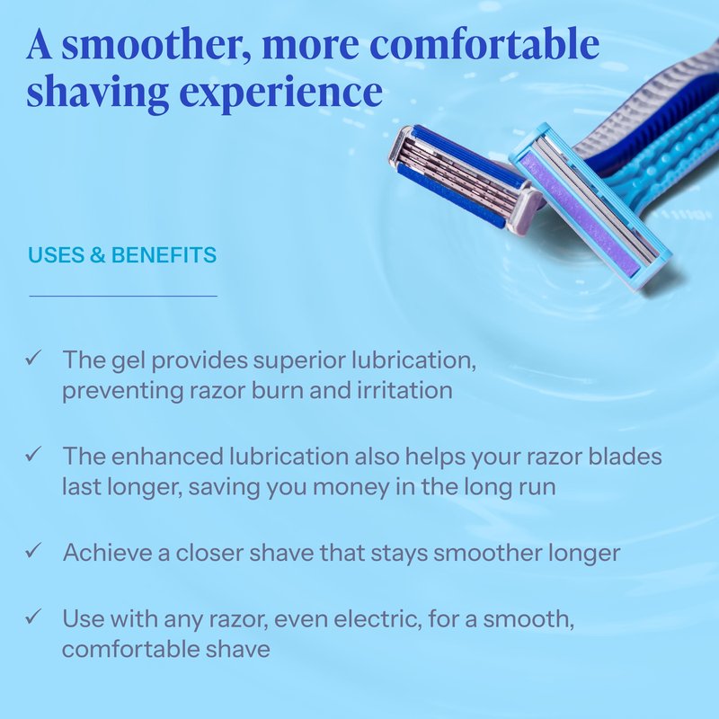Tend Skin Air Shave Gel Advanced Hydrating & Moisturizing Formula, Provides Natural Protection, Silky Smooth Skin & Seamless Hair Removal, 8 Oz