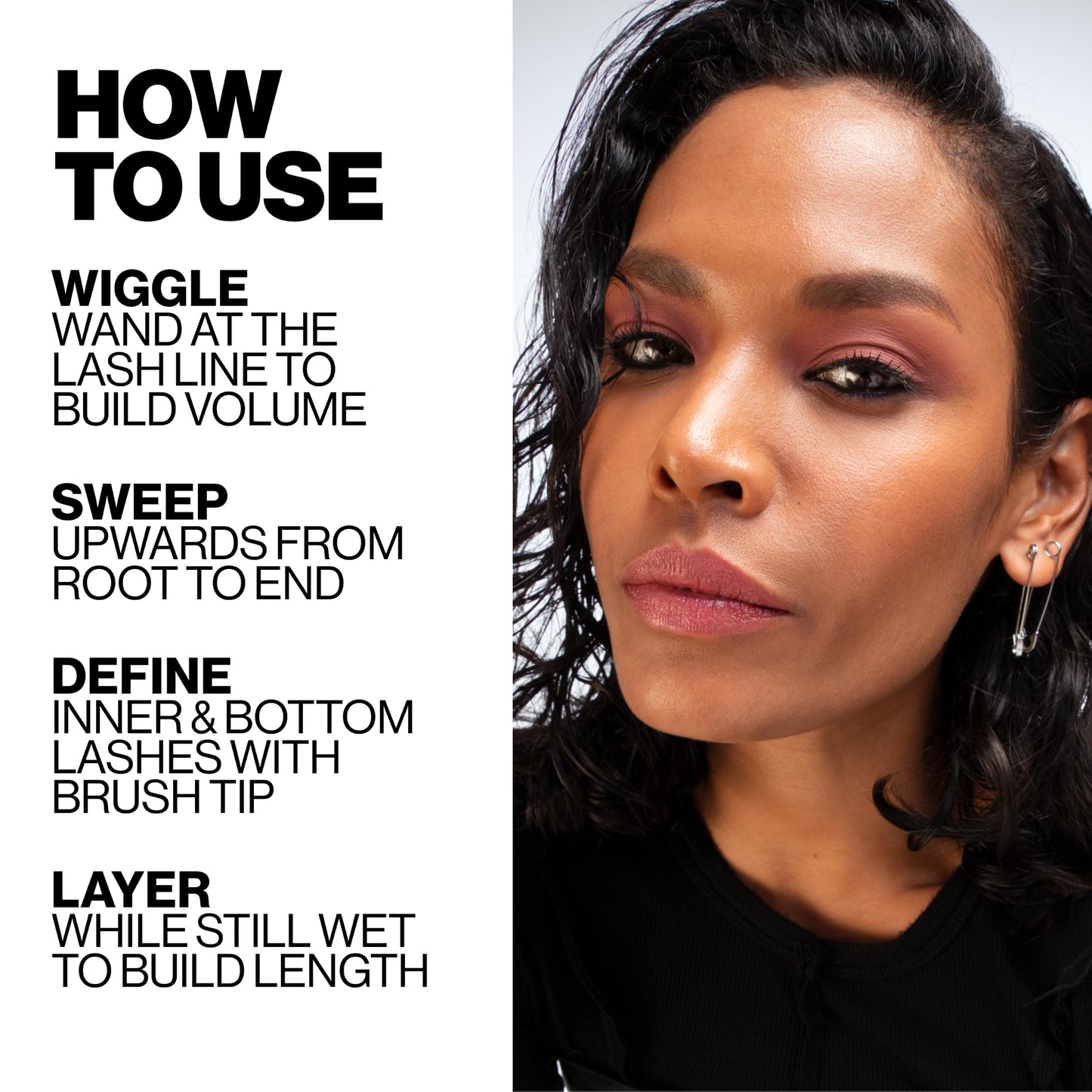 Smashbox Super Fan Lash Lengthening Mascara | Fanned-Out Volume + Length, Long-Wearing Mascara without Clumping, 0.34 Fl Oz, Black