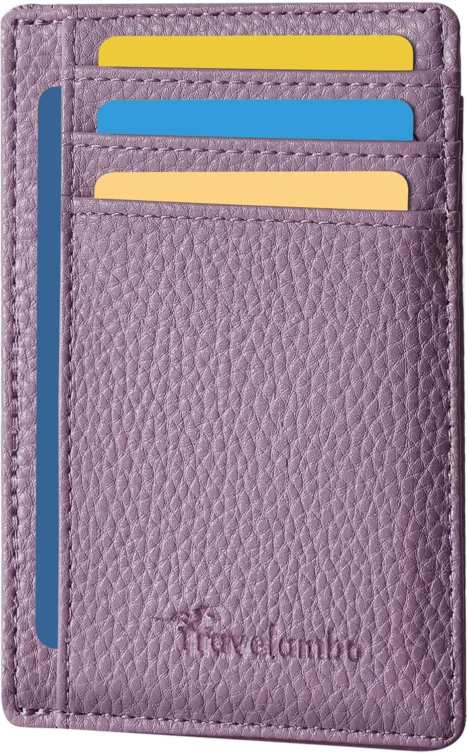 Minimalist Leather RFID Blocking Slim Wallet - Medium Size for Front Pocket Use