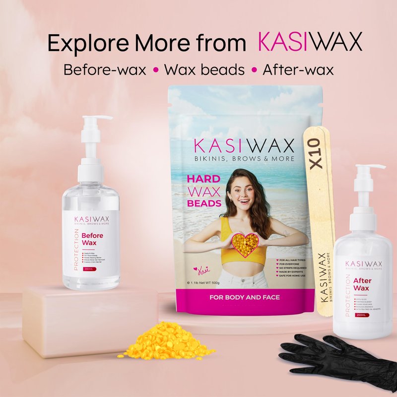 KASIWAX After Wax Lotion for Women & Men | Calms, Hydrates & Protects with Tea Tree Oil | Lightweight, No Residue | For Body, Bikini, Brazilian | Ideal After Waxing, Shaving, Tweezing | 100ml Bottle