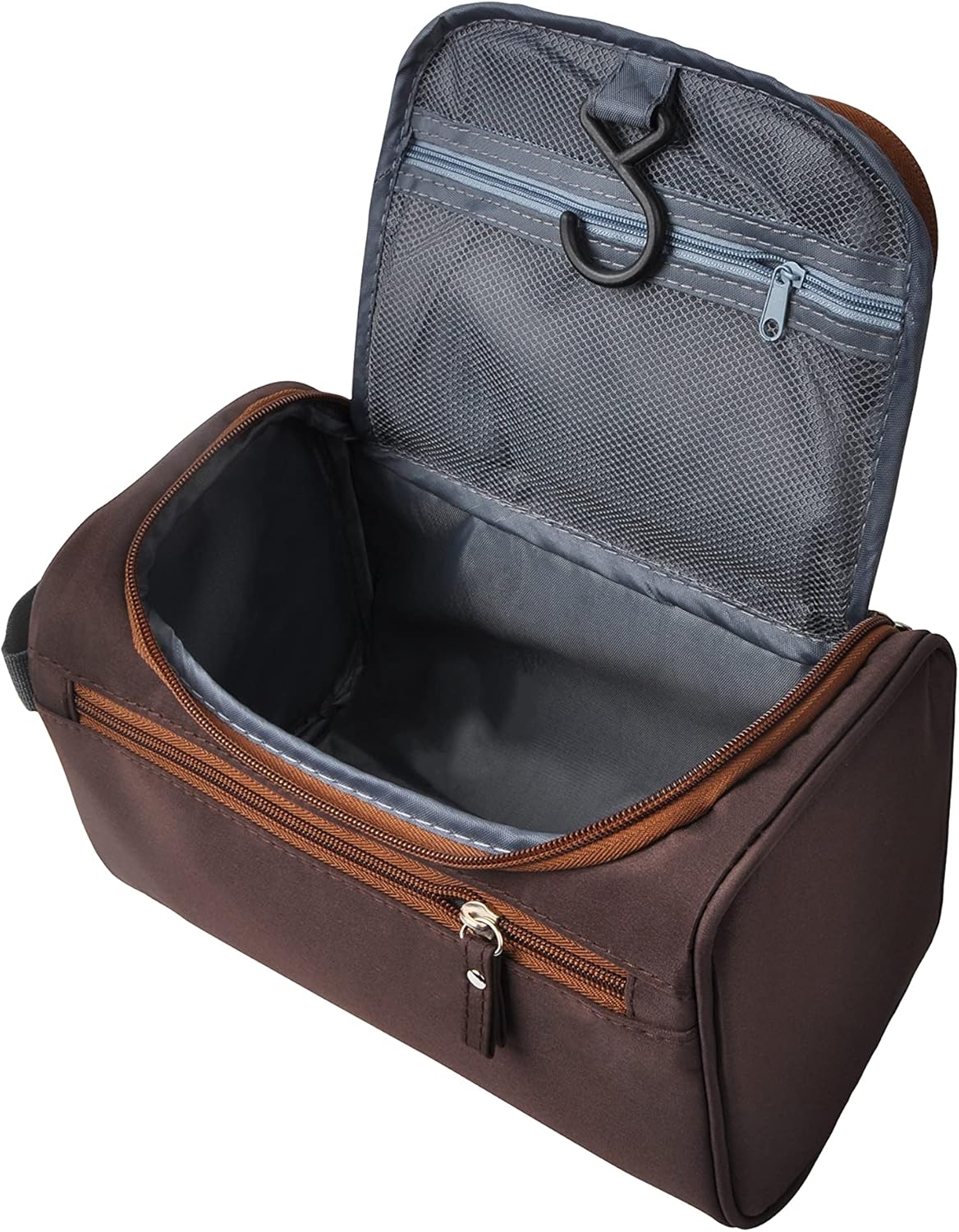 Men's Toiletry Bag - Compact Travel Shaving Kit | Camo Dark Green Design