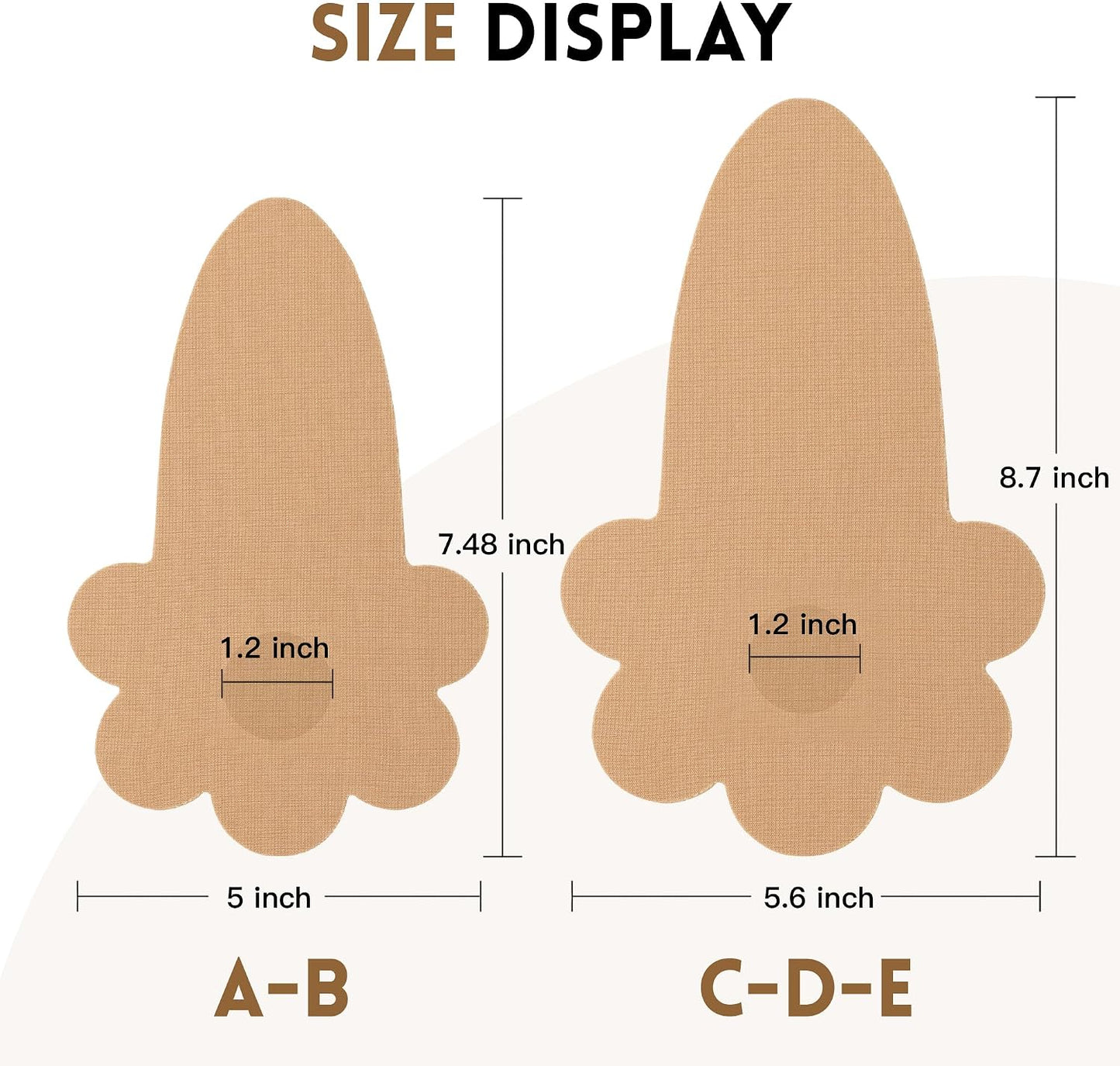 Boob Tape for Breast Lift - 10 Pcs Invisible Body Tape with Pasties for Women | Comfortable & Discreet