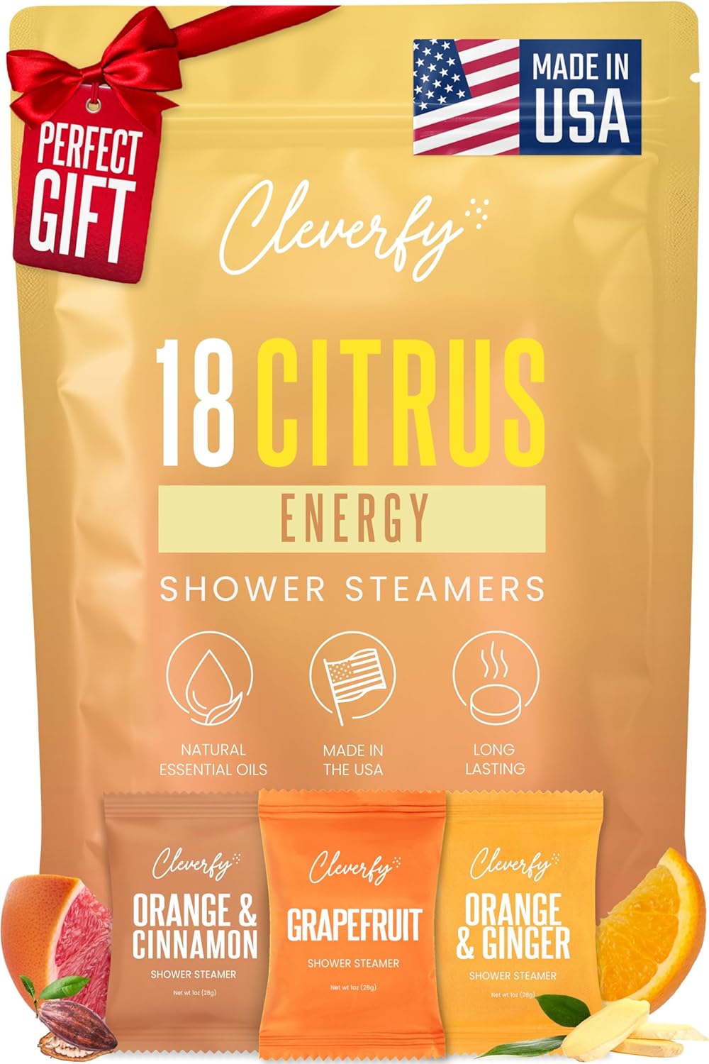 Cleverfy Shower Steamers - Aromatherapy Tablets for Relaxation | Gift Set for Women, Mom, Wife, & Friends - 6 Pack