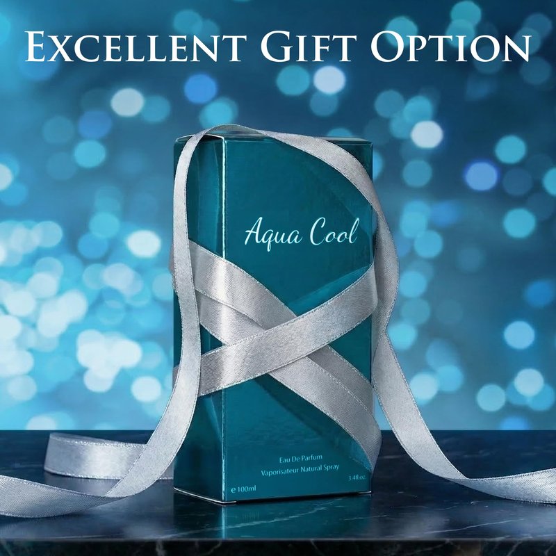URBAN COLLECTION Aqua Cool Cologne for Men, Fresh Aquatic Ocean Scent Eau de Toilette, Long Lasting Fragrance with Mint Lavender Sandalwood, Body Spray 3.4 oz / 100ml