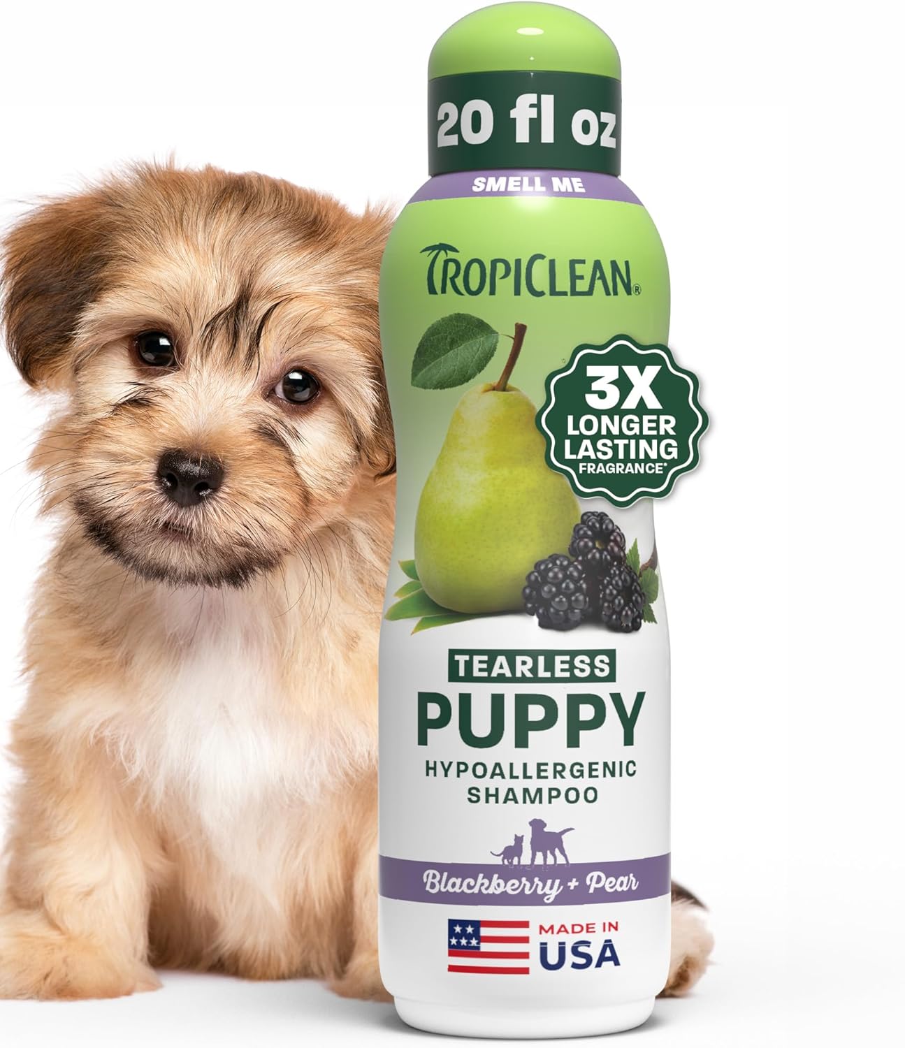 TropiClean 2-in-1 Dog Shampoo & Conditioner - Moisturizing Papaya Scent | Puppy & Cat Safe, 20oz