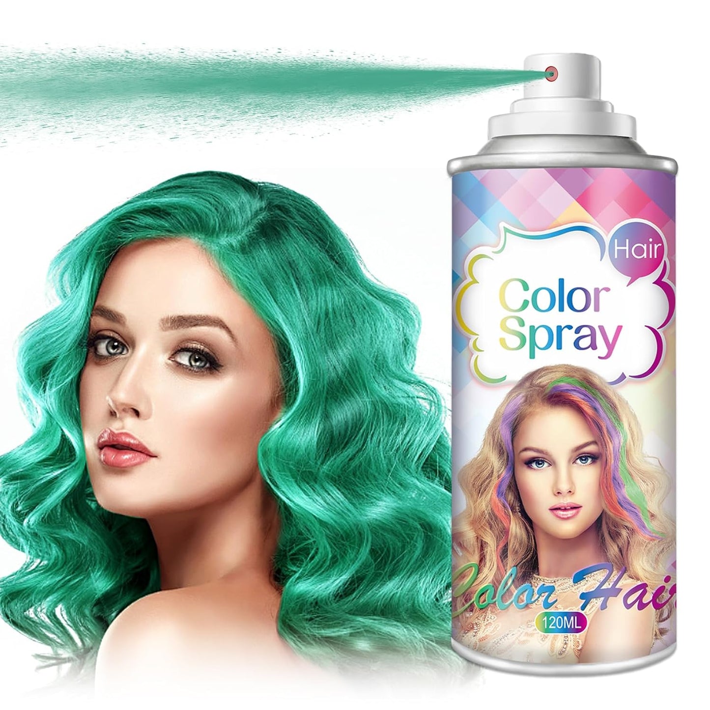 Temporary Hair Color Spray - Washable Black Hair Dye for Women | 120ML | Perfect for Christmas & Halloween