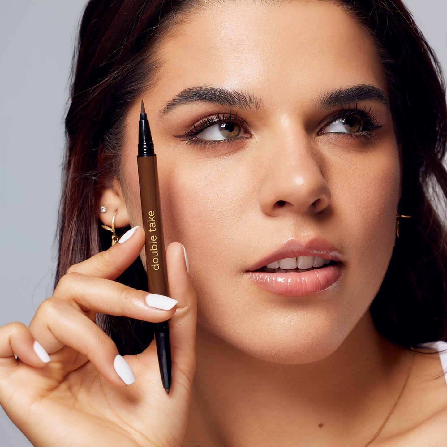 tarte double take eyeliner – 2-in-1 Liquid & Gel Eyeliner for Bold All-Day Wear, Waterproof, Easy to Apply, Vegan, Cruelty-Free, full size, brown