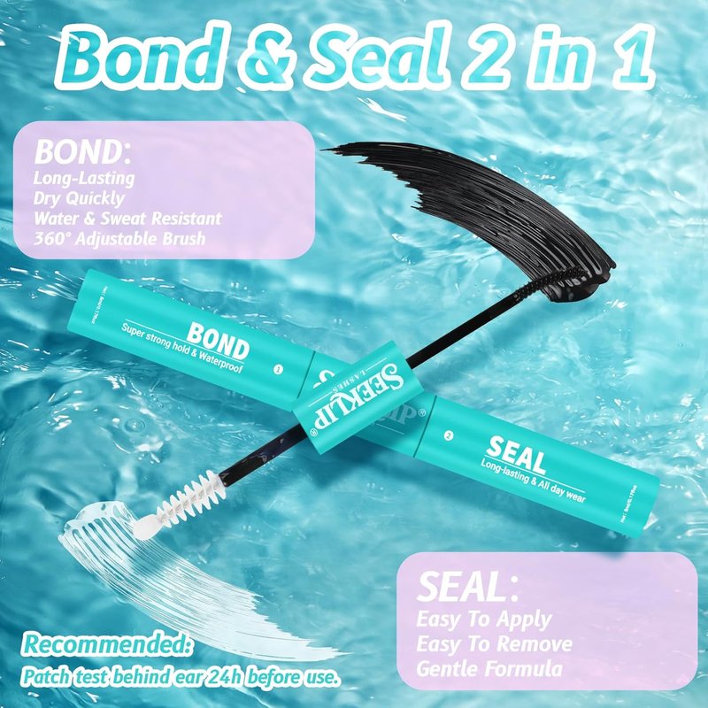 Manga Lash Clusters Kit - 8-16mm C Curl Natural Wispy Eyelashes | 108pcs Individual Lashes with Bond, Seal Remover & Tweezers
