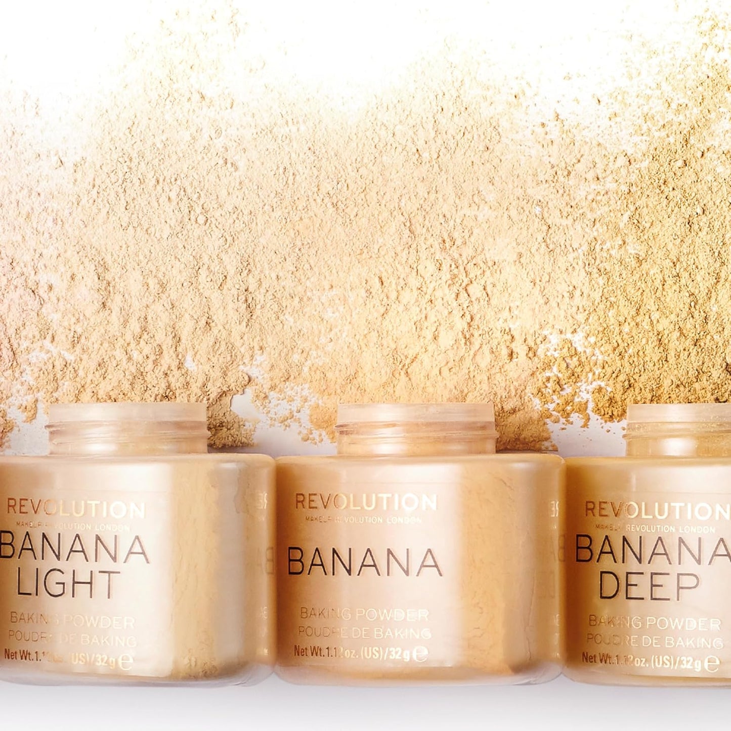 Loose Baking Powder - Long-Lasting Makeup Setting Powder for Shine Control | Banana Deep, 1.12 oz