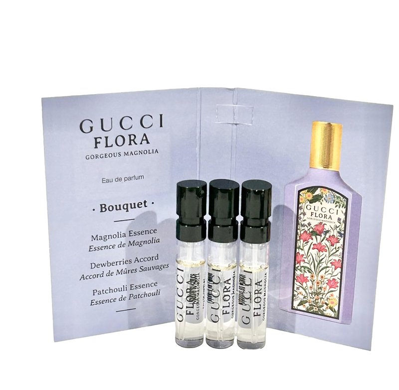 Gucci Flora Gorgeous Magnolia Women's EDP Spray - 1.5 ml | Set of 3 Travel Size Perfumes