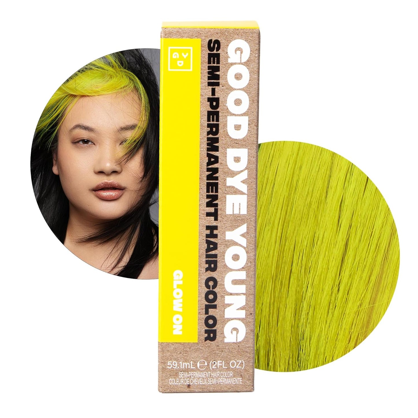 Good Dye Young Semi-Permanent Hair Dye | Ex-Girl Pink UV Protective Color - Lasts 15-24+ Washes, PPD-Free, Vegan