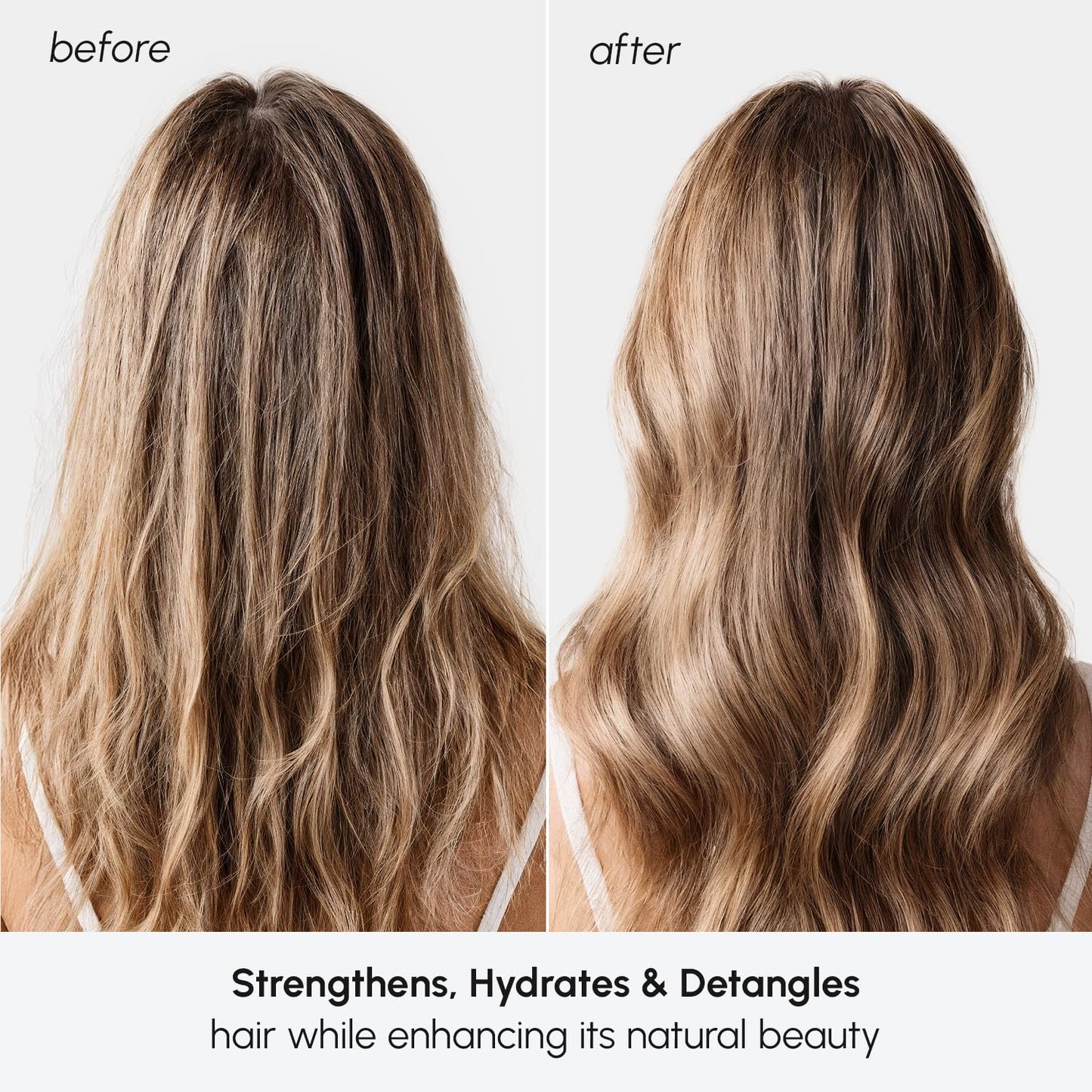 Leave-In Conditioner for Dry Damaged Hair - Glossy Finish for Curly & Color-Treated Hair