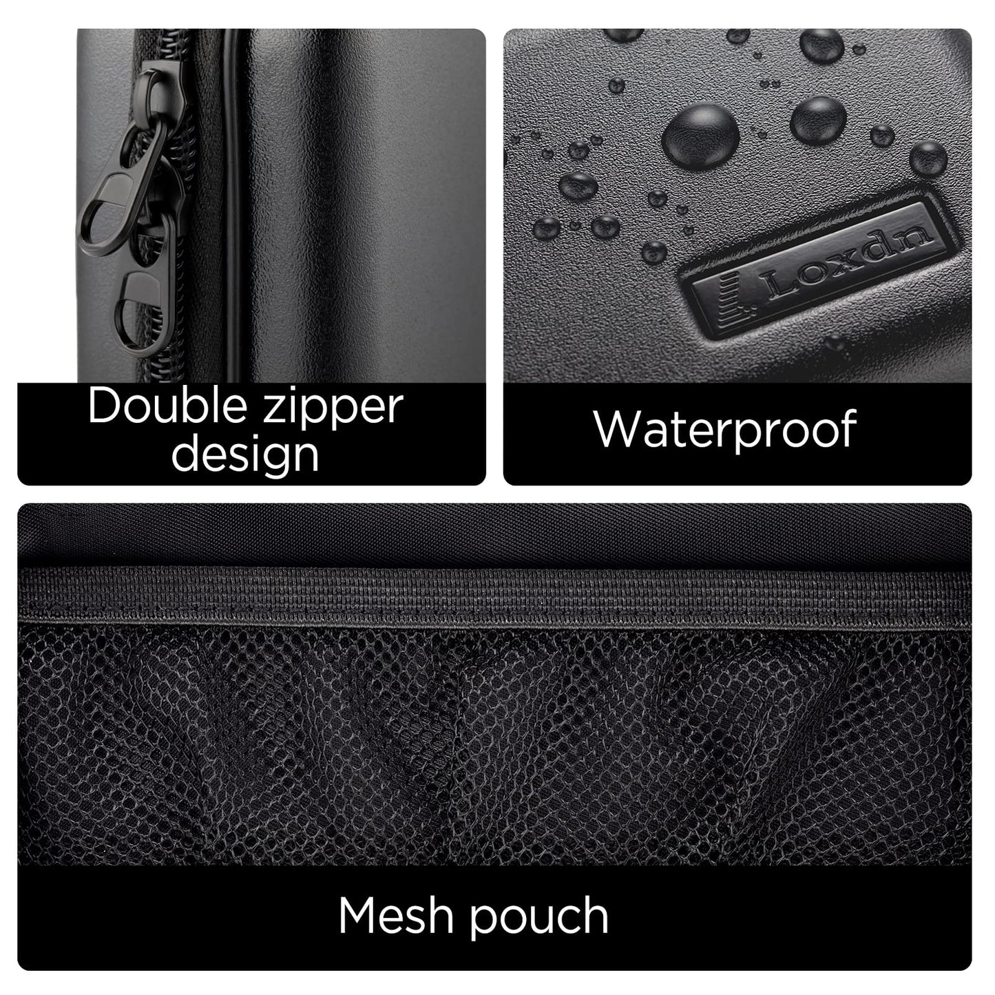 Loxdn EVA Hard Case for Meridian/MANSPOT Shaver Groin & Body Hair Trimmer - Men's Grooming Organizer Storage Bag for Electric Razor and Accessories - Case Only (Black)
