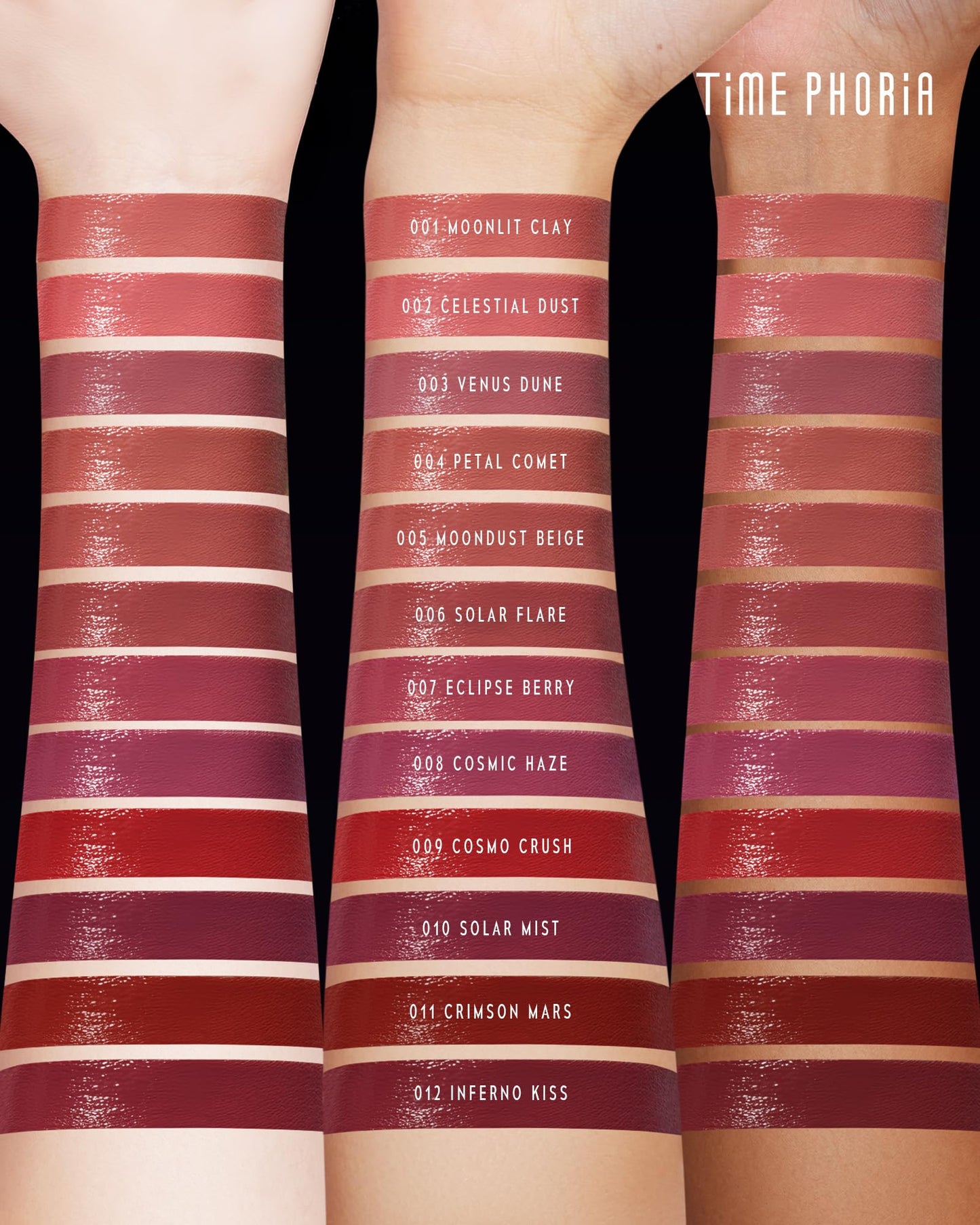 TIMEPHORIA Spectra Ultra Stay-Color Transfer Proof Lip Vinyl - Long Lasting Liquid Lipstick, High Coverage Shine Vinyl Glossy Finish, Zero Transfer Kiss Proof, Lightweight