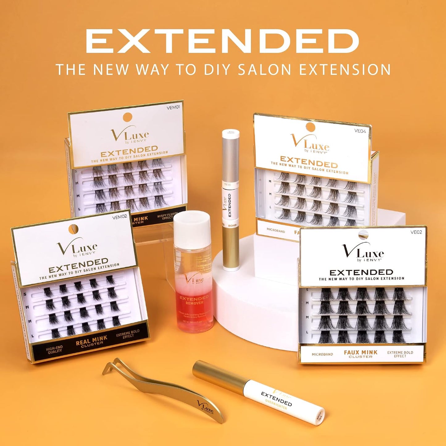 i•ENVY Eyelash Extension Cluster Remover - Natural Rosewater Gentle Cleanser for False Eyelashes Removal | Nourishing Formula