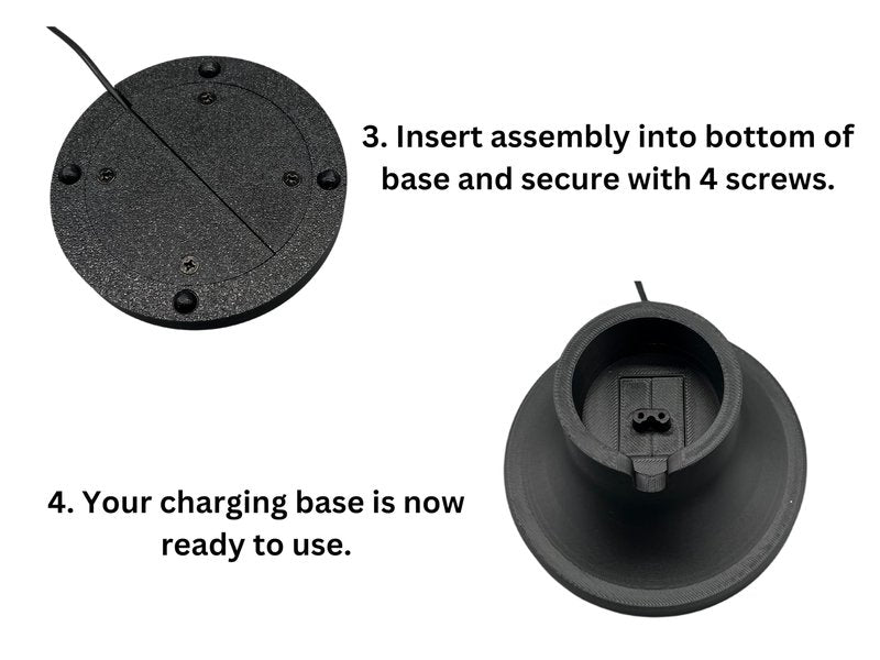 HOYT DESIGN Charger Stand, Compatible with Philips Norelco Beard Trimmer 9000 Prestige, BT9810/40, Base, Cradle, Matte Black (Shaver and Power Cord NOT Included)