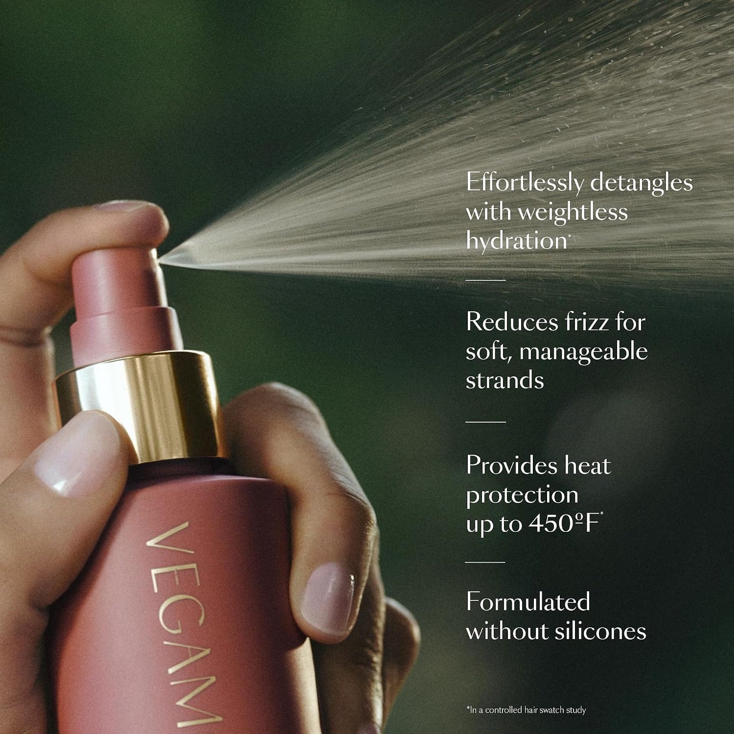 Leave-In Conditioner for Deep Hydration & Heat Protection - Vegan Keratin for Soft, Silky, Frizz-Free Hair