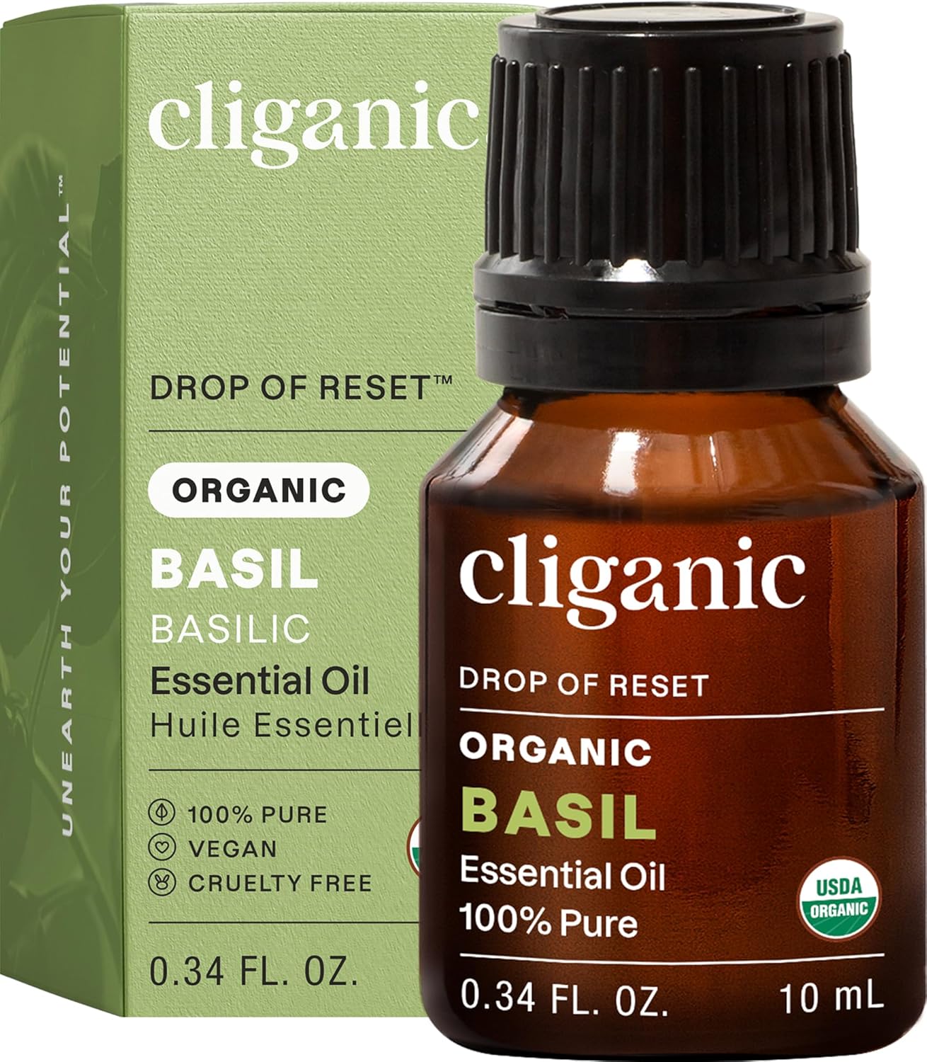 Cliganic Organic Lavender Essential Oil - 100% Pure Aromatherapy Oil | Non-GMO, 15ml