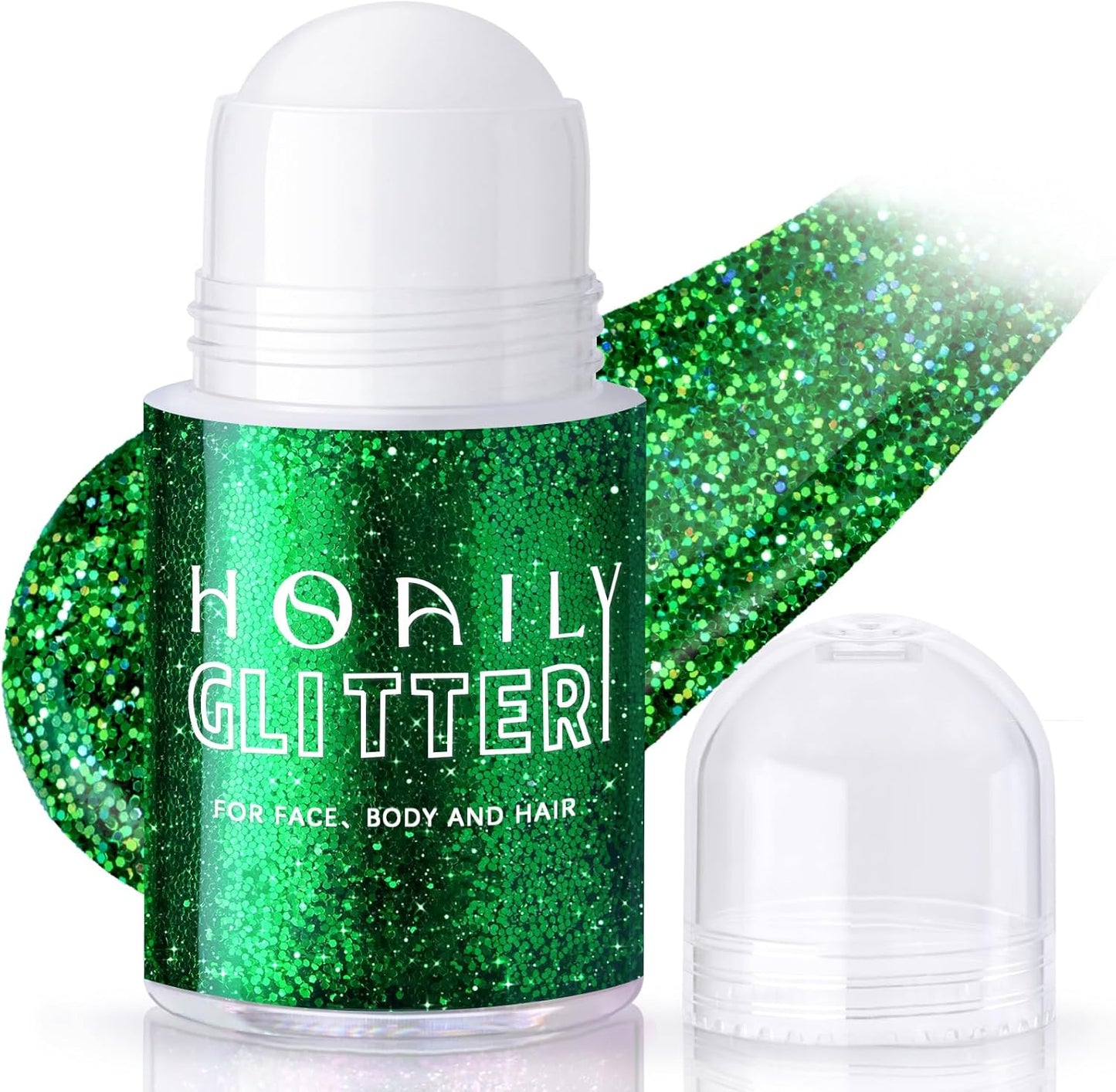 HOSAILY Holographic Body Glitter Gel - Color Changing Chameleon Effect | Sparkling Pink, Chunky Mermaid Sequins for Festivals