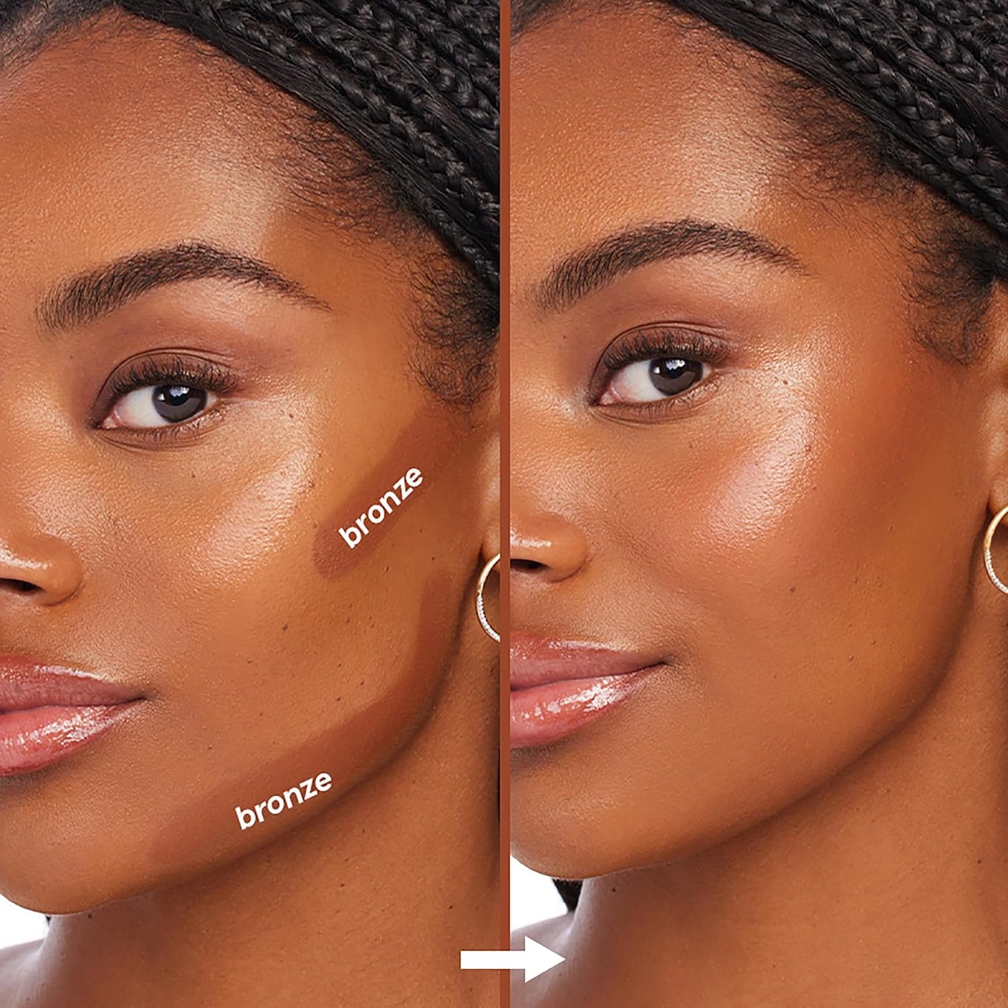 Cream Bronzer Stick - Blendable Contour for Glowy Summer Makeup | Natural Matte Finish, La Jolla Cove (0.28 oz)