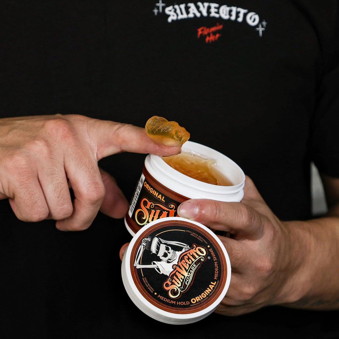 Suavecito Pomade Original Hold - Medium Shine Water-Based Hair Gel | 4 oz, Flake-Free, Easy to Wash Out