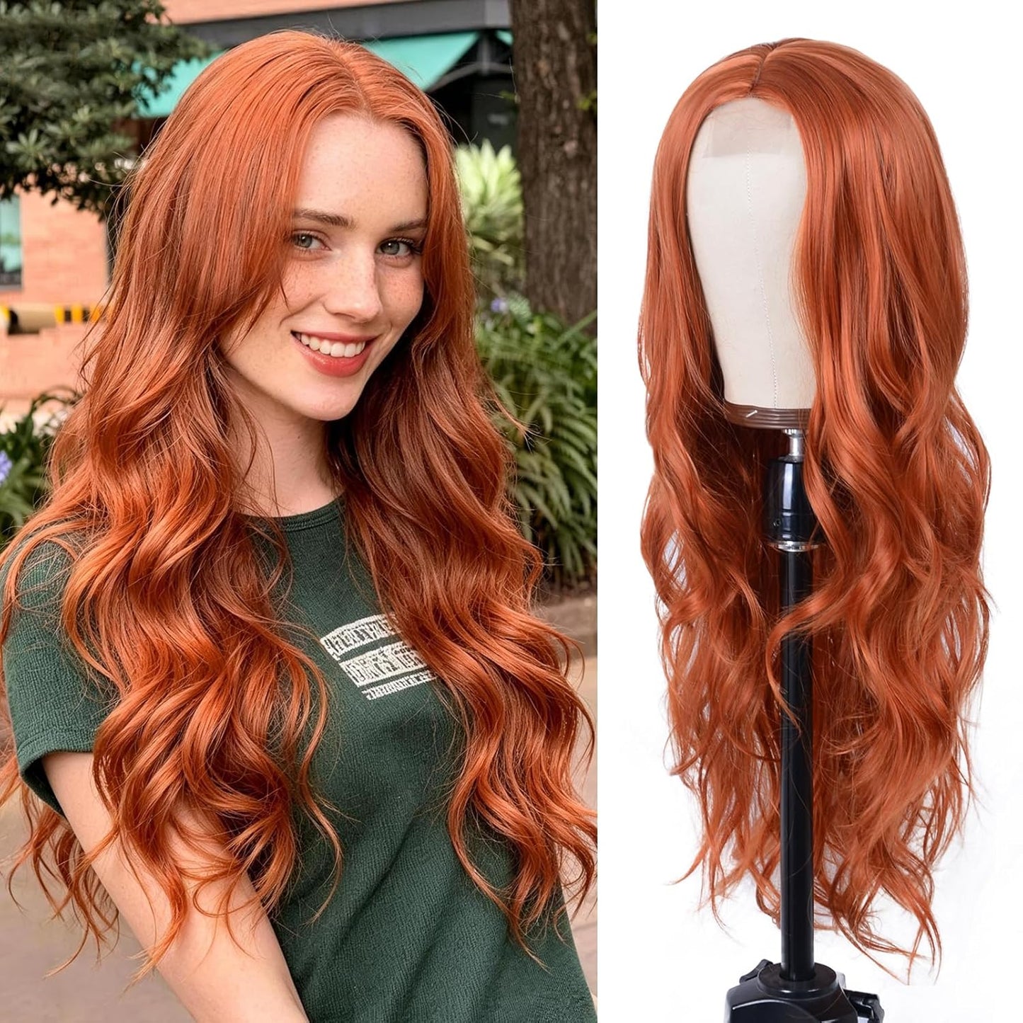 Long Wave Black Wig for Women - 26-Inch Heat Resistant Synthetic Hair | Natural Look for Daily Wear