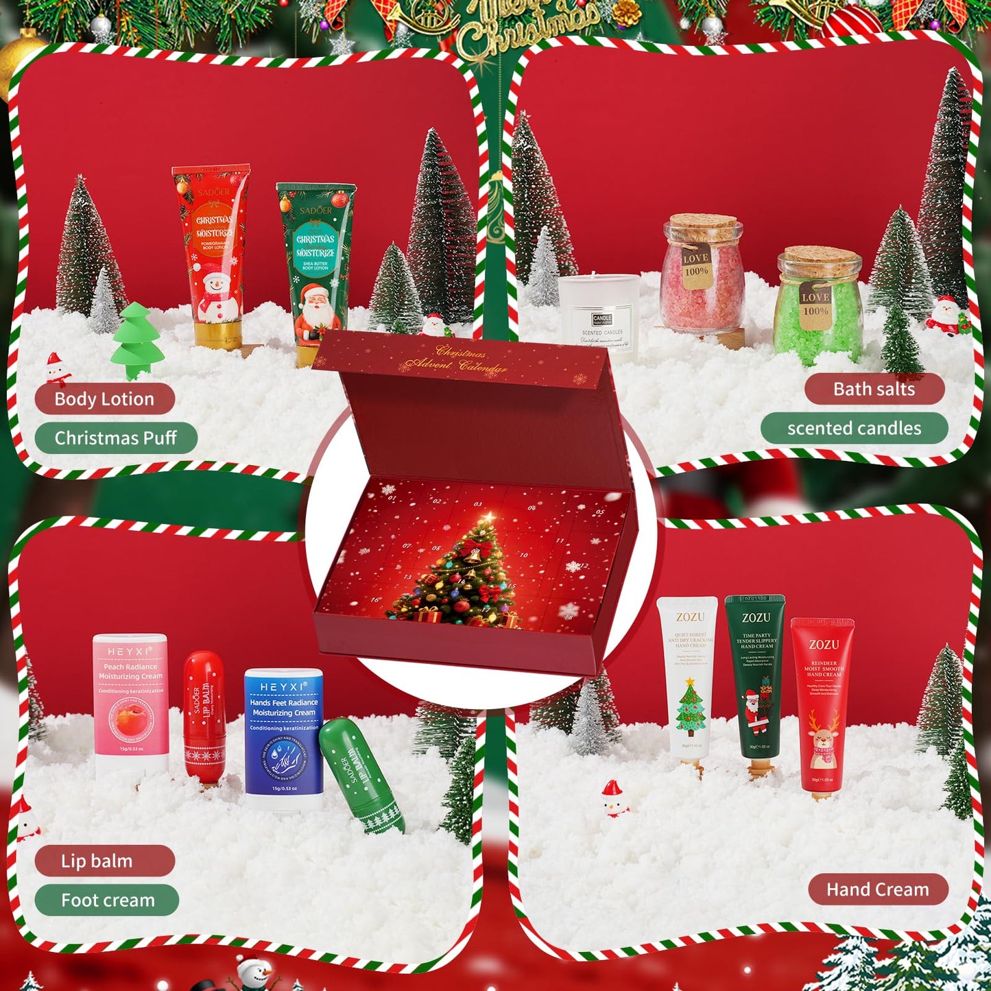 Beauty Advent Calendar 2026, Makeup Advent Calendar for Women, Teen Girls 24 Days, Bath and Body Gifts Sets, Skincare Beauty Gift