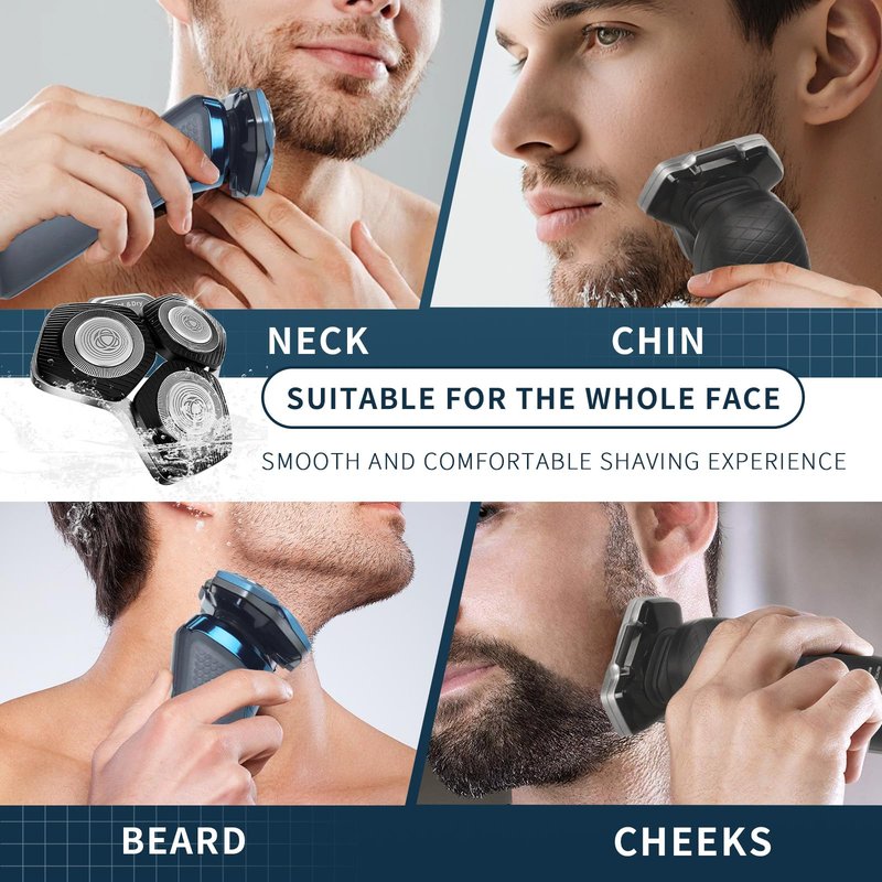 2 Pack SH71/50 Shaving Heads Compatible with Phili*s Shavers Series S5000 (S5XXX),S7000 (S7XXX) (BLACK)