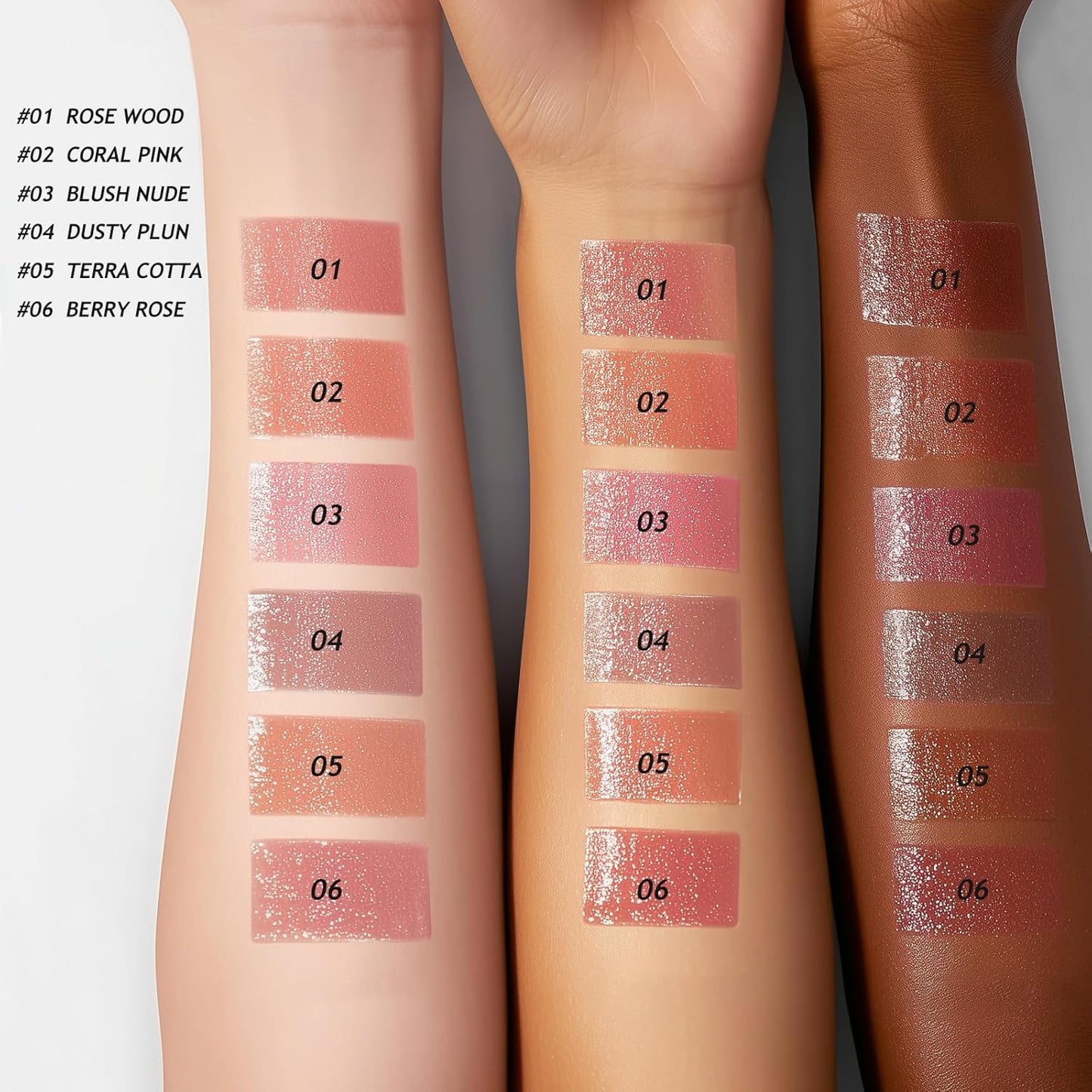 Tinted Lip Balm Lipstick Set - Sheer Hydrating Color & Nourishing Care | Universal Shades for All Skin Tones (Blush Nude & Dusty Plum)