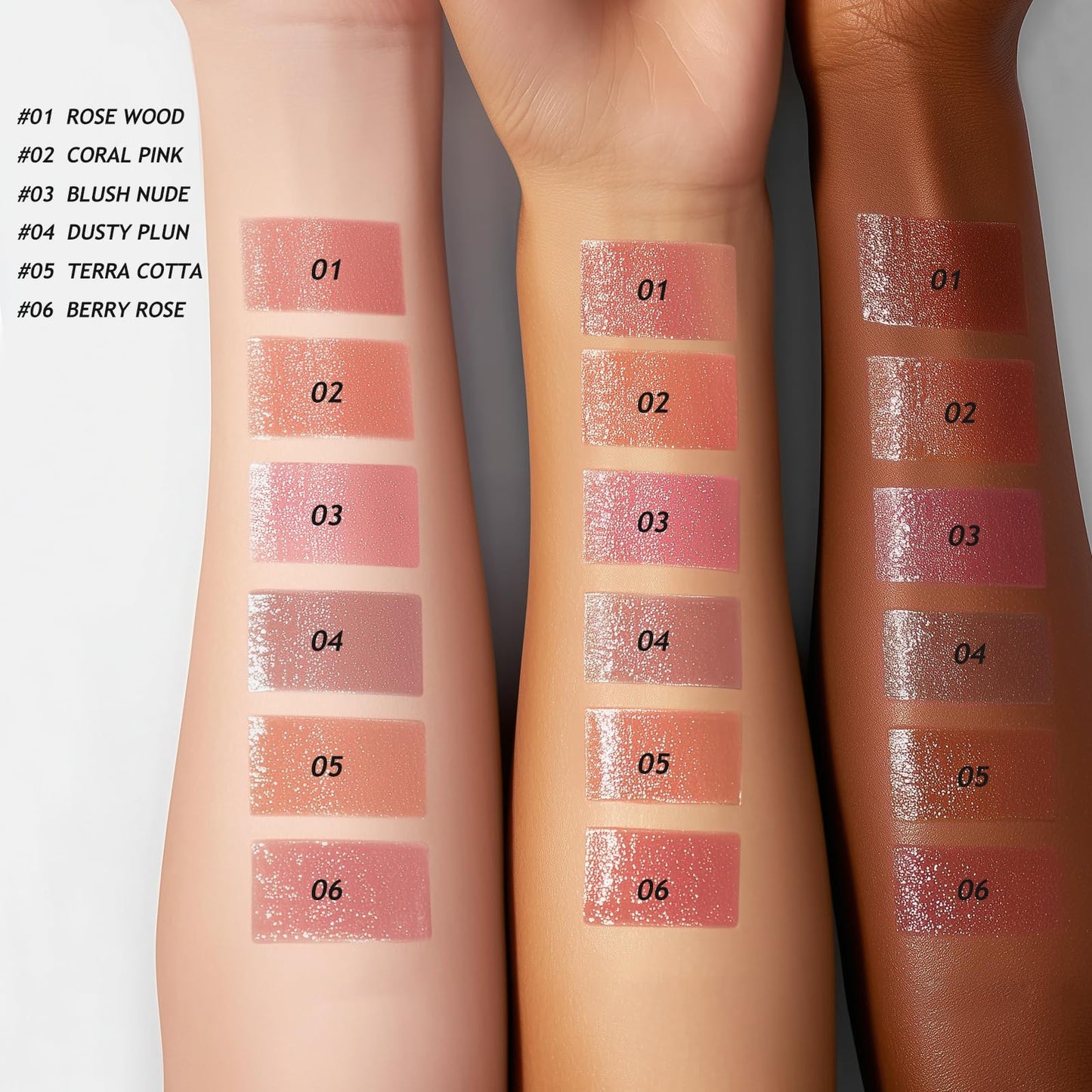 Jolilab Tinted Lip Balm Lipstick Set, 6 Colors Sheer Hydrating Lip Color, Lightweight Lip Tint, Moisturizing & Nourishing Lip Care with Natural Shine, Universal Shades for All Skin Tones