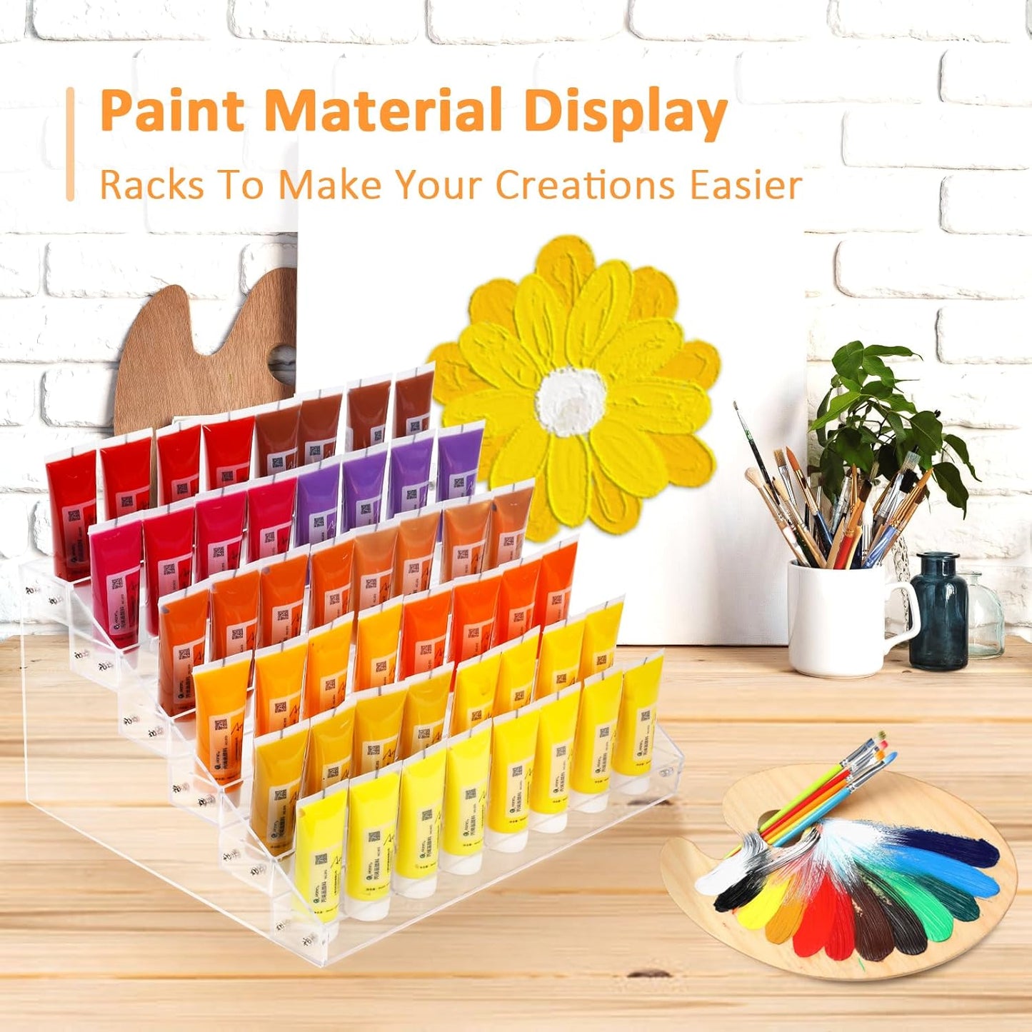 Acrylic Nail Polish Organizer Rack - 6-Tier Display Stand for 72 Bottles | Perfect for Salon or Home Decor