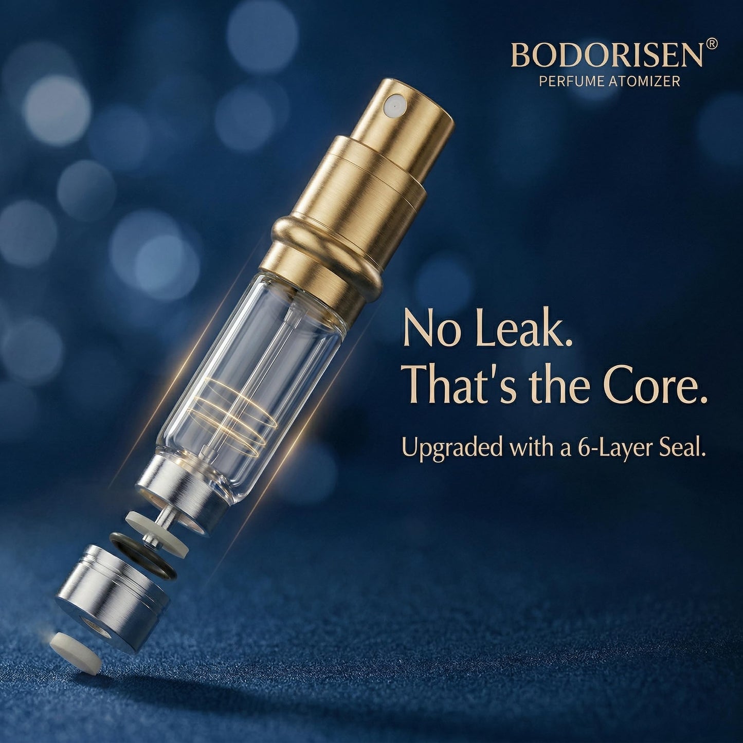 BODORISEN Travel Perfume Bottle Refillable 5ML, Leak-Proof Perfume Atomizer for Purse, Portable Mini Travel Size Spray Bottles for Fragrance, The Floral/Art Series, TSA Approved 3 Pcs