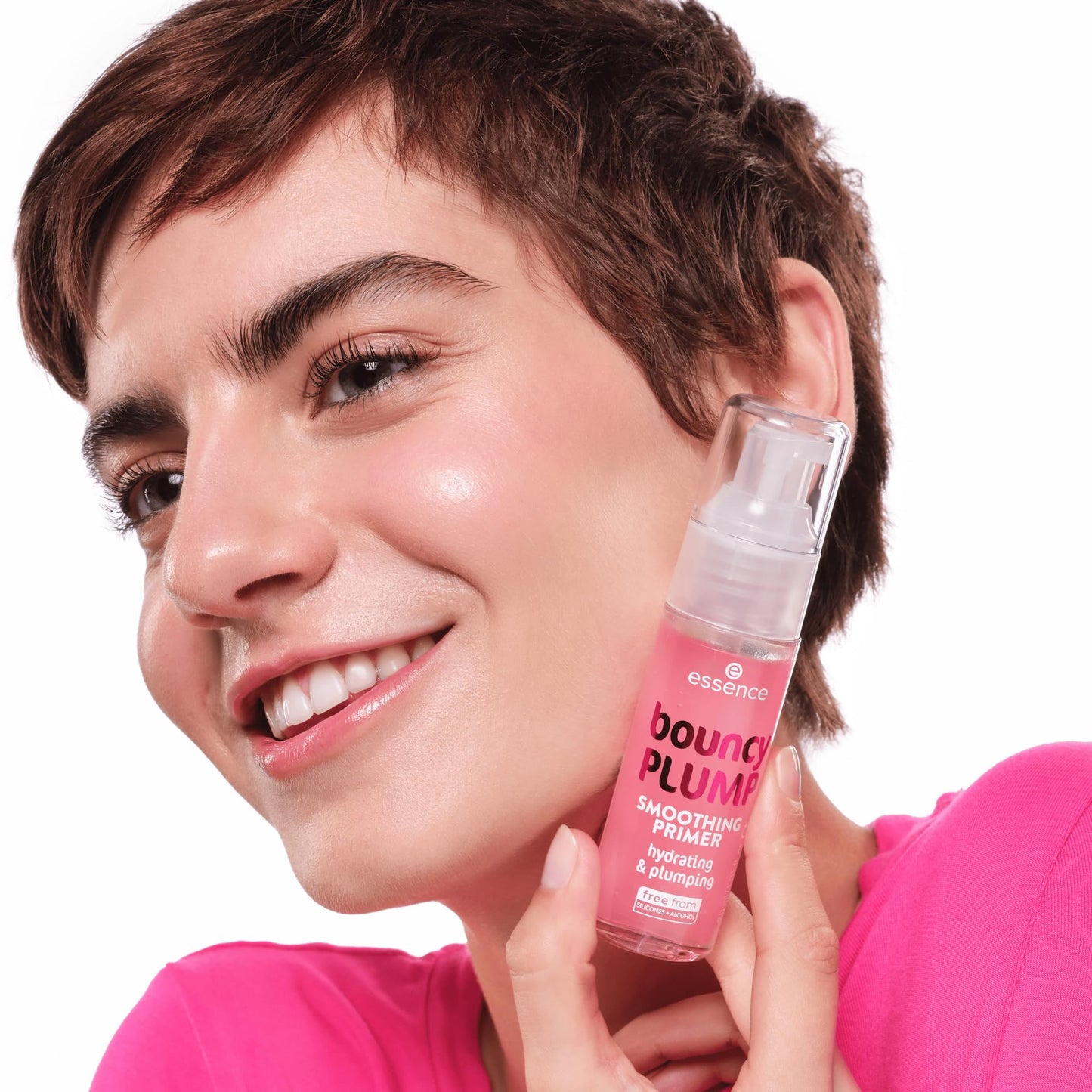 essence | Bouncy Plump Smoothing Primer | Cooling Gel Primer for Plump, Smooth & Hydrated Skin | Fresh Watermelon Scent | Vegan & Cruelty-Free