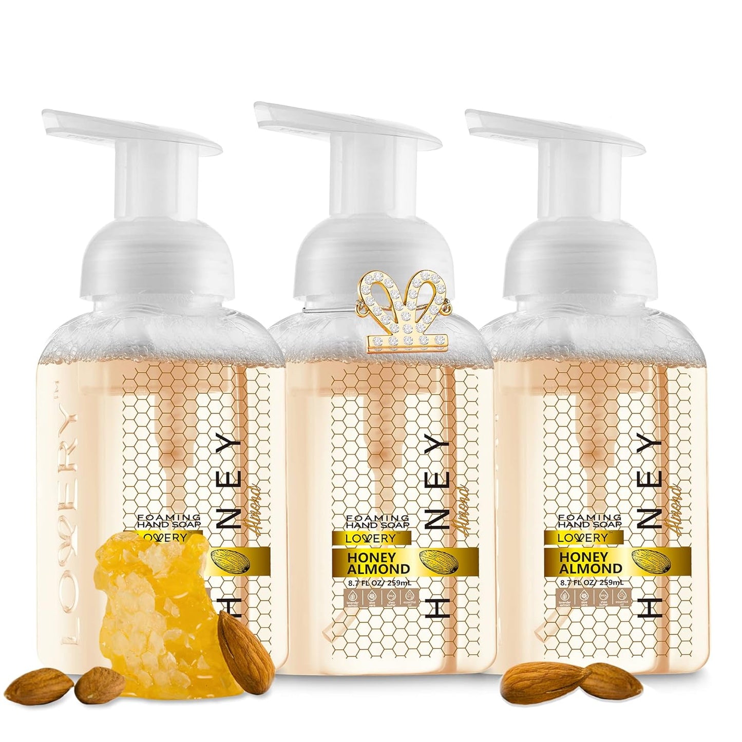 Moisturizing Foaming Hand Soap Pump - 5-Pack | Aloe Vera & Essential Oils, Citrus Blend Fragrances for Kitchen & Bathroom