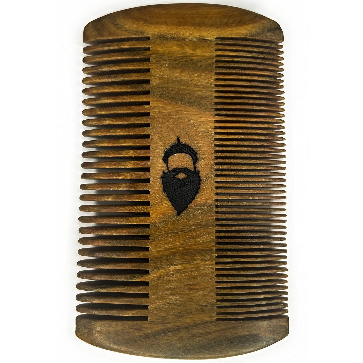 Split-leaf Sandalwood Beard Comb - Dual-sided Sandalwood Pocket Comb