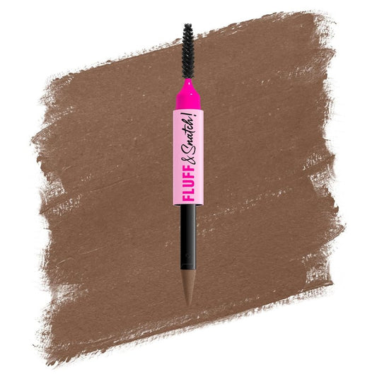 NYX Fluff & Snatch Brow Powder Pen - Cream To Powder Eyebrow Pencil For Soft, Defined Brows | Smudge-Resistant - Taupe