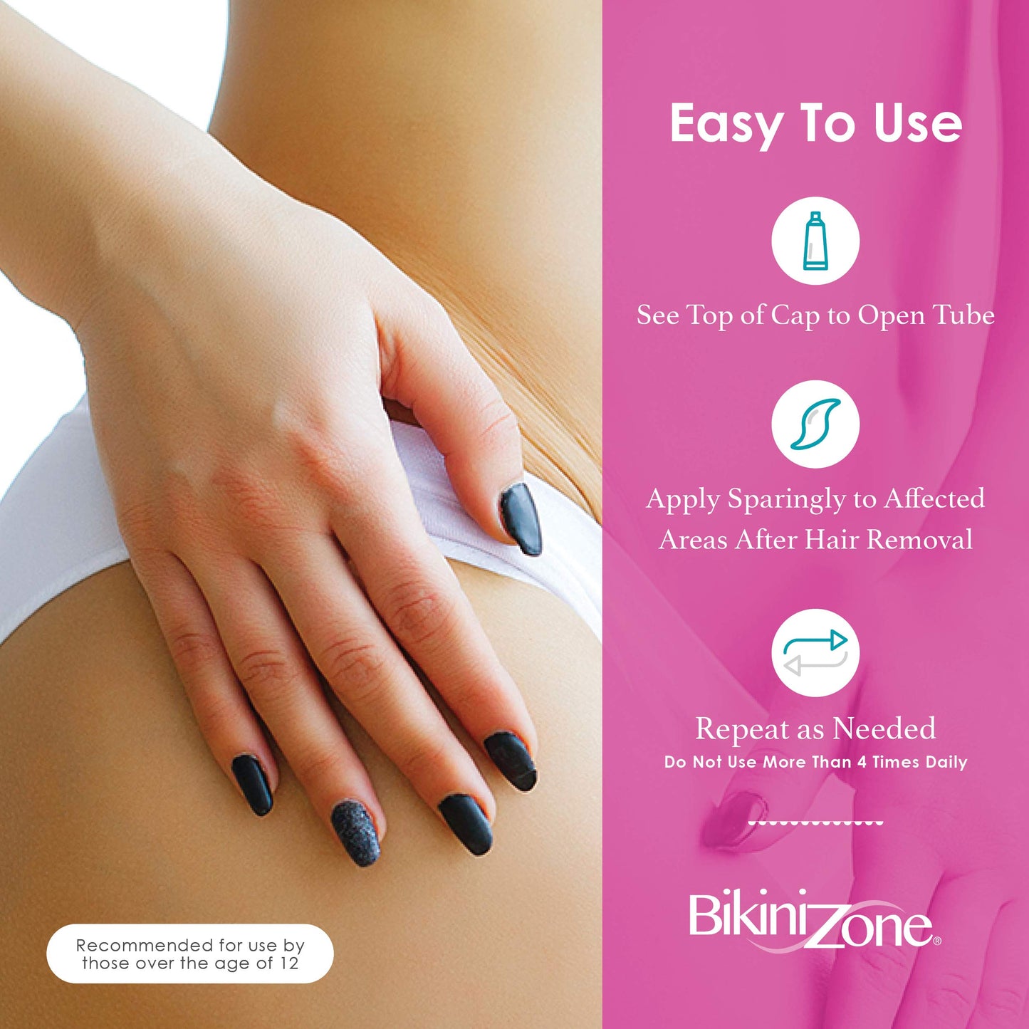 Bikini Zone Medicated After Shave Gel Lidocaine Razor Bump Relief, 1 Oz, 1 Pack