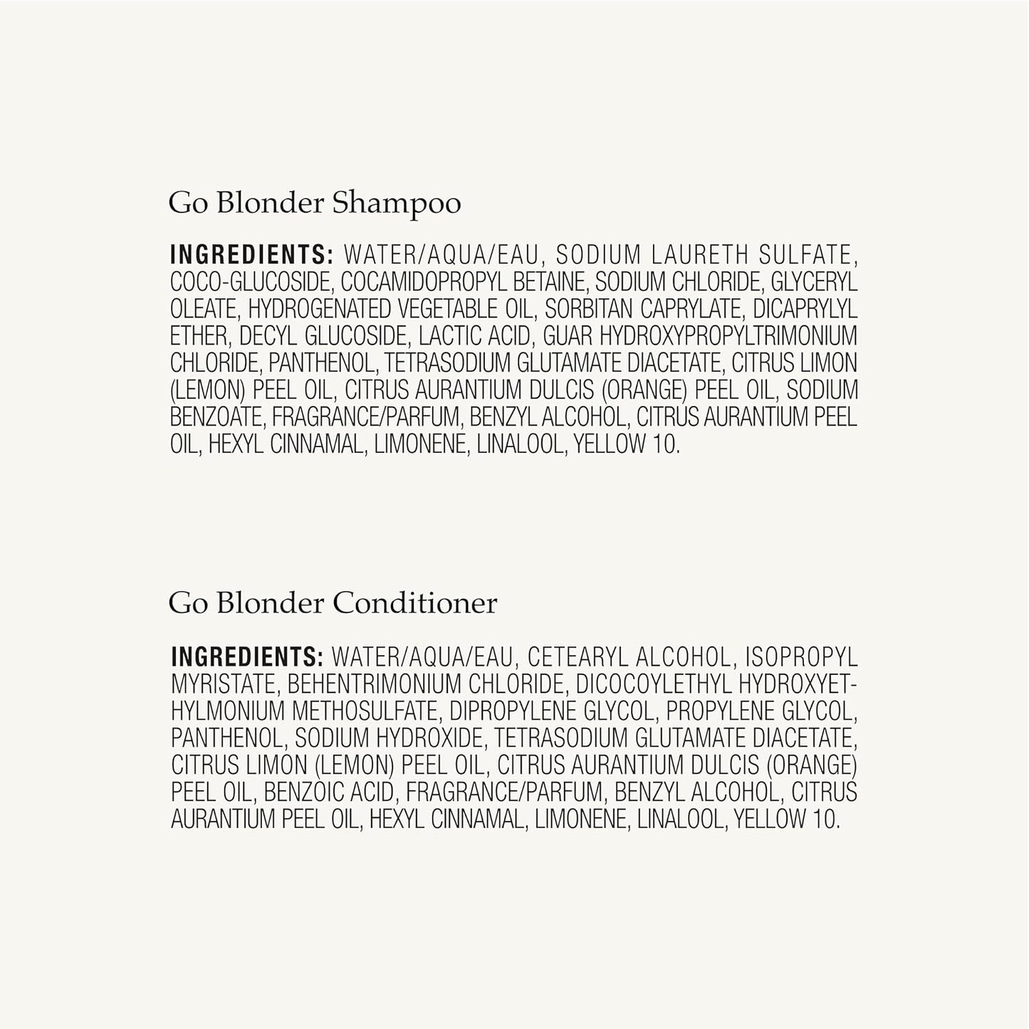 John Frieda Go Blonder Shampoo & Conditioner Set - Gradually Lightens Blonde Hair | 8.3 oz, Pack of 2