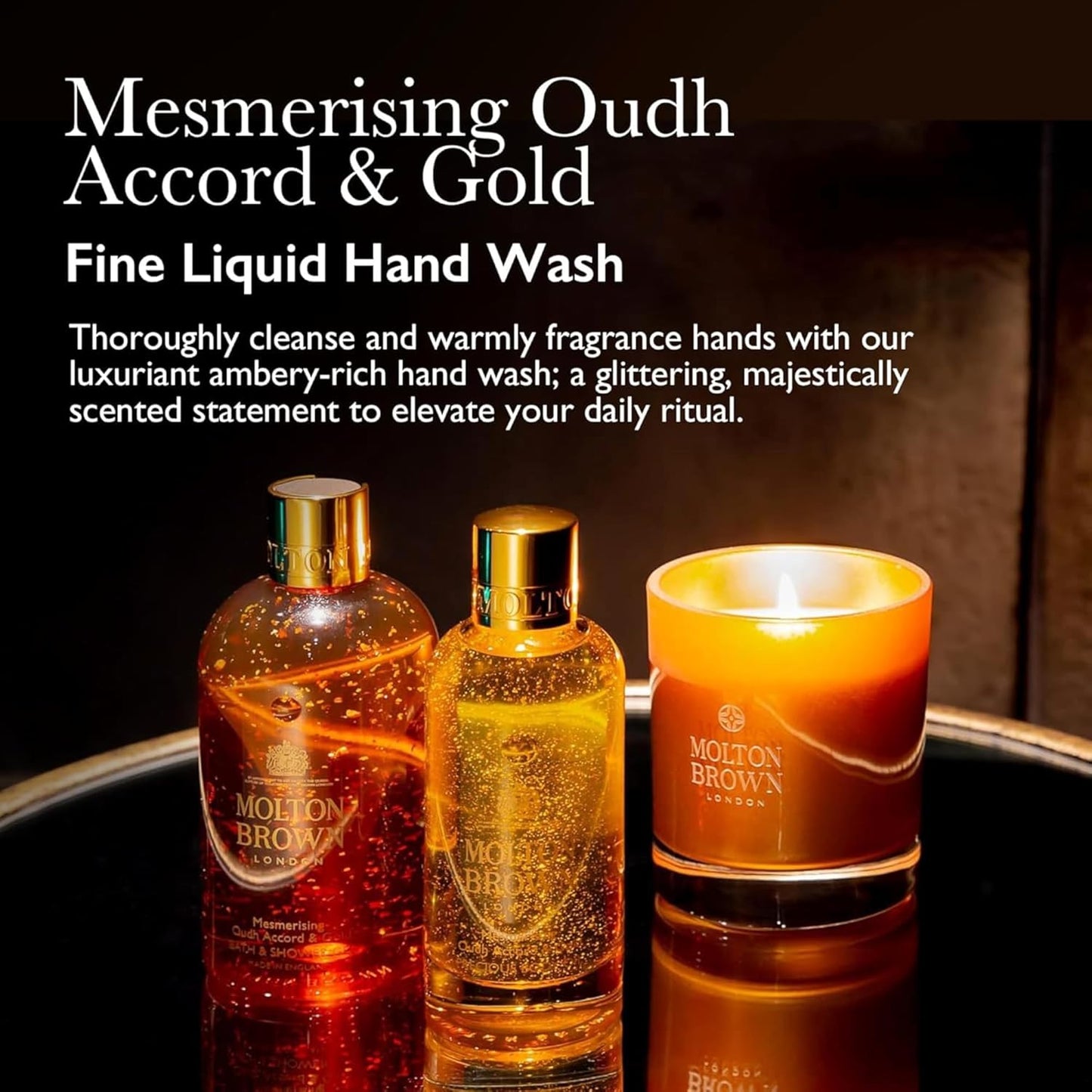 Molton Brown Oudh Accord & Gold Liquid Hand Wash - 10 fl. oz. Luxe Cleanser