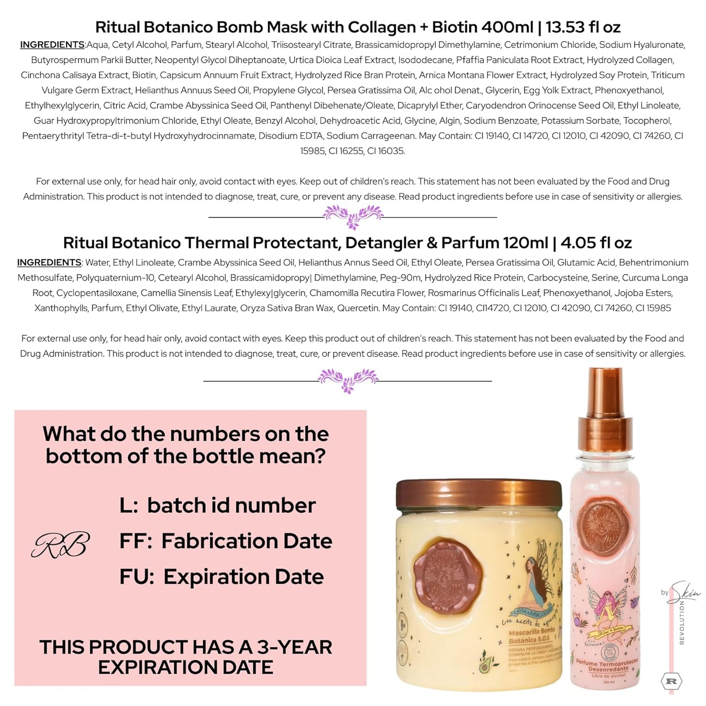 Organic Keratin Treatment for Straightening & Repairing Hair - All-Natural, Vegan Formula | 2-Piece Kit