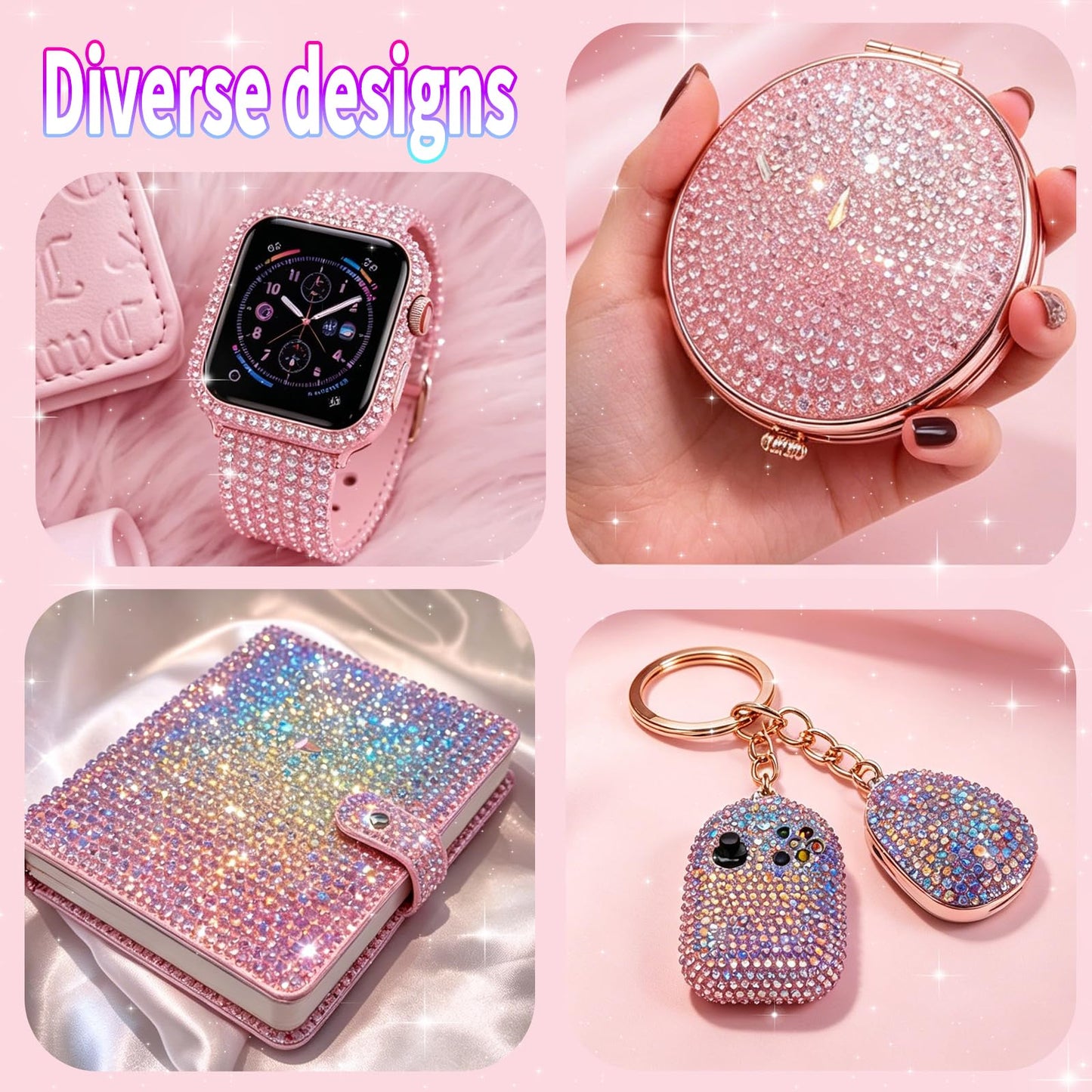 40000 Pcs of Jelly Rhinestones for Bedazzling Kit,3/4/5/6MM Multicolor Resin Flatback Gems for Diamond Art,Bedazzler Kit with B7000 Glue for Crafting with the Bedazzler,Nail Art,Shoes, Books